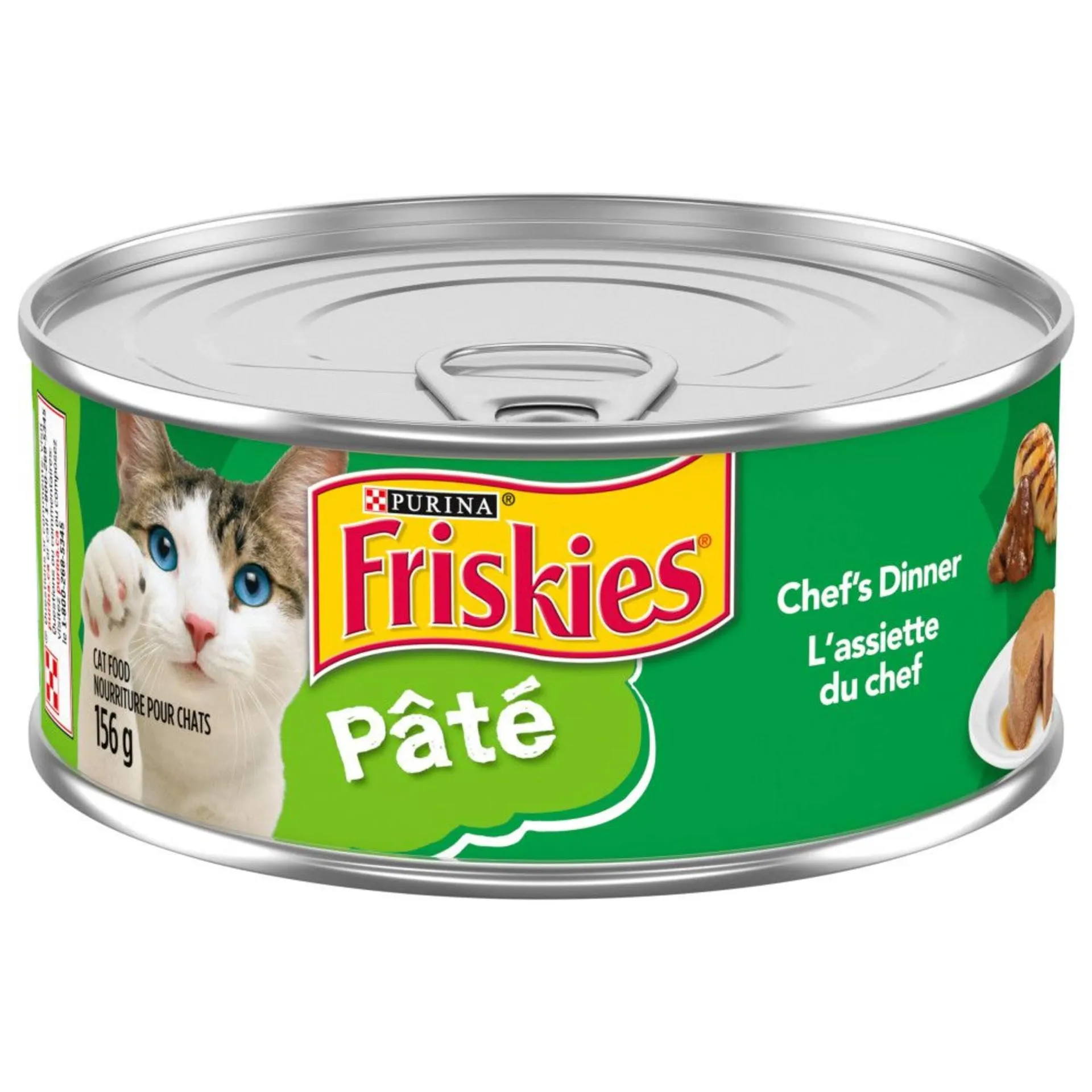 Purina Friskies® Pate Chef's Dinner Wet Cat Food, 156-g