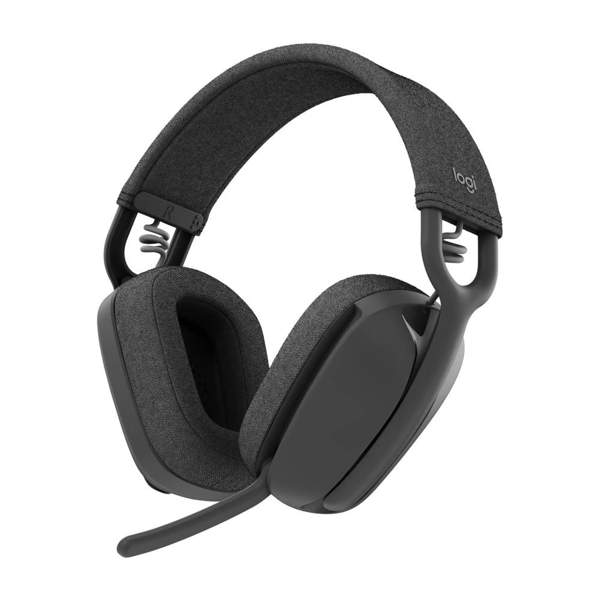 Logitech Zone Vibe 100 Lightweight Wireless Over Ear Headphones with Noise Canceling Microphone - Graphite