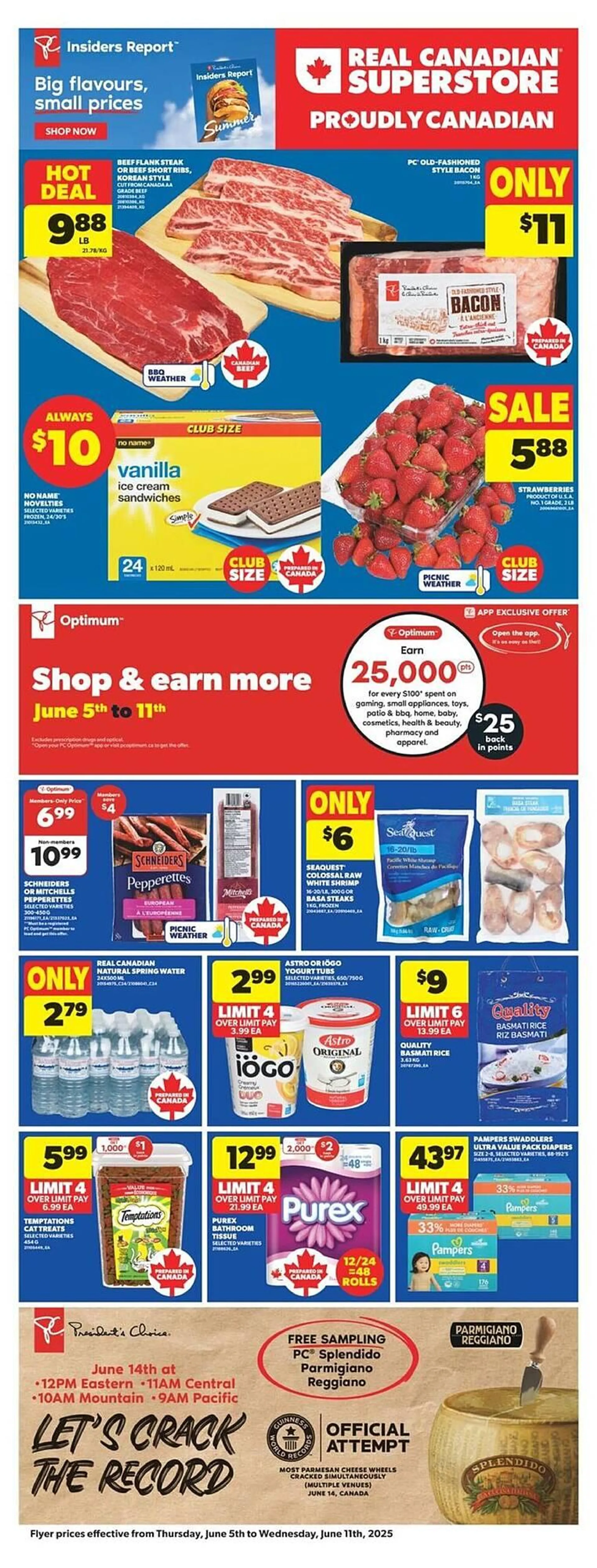 Real Canadian Superstore flyer from June 5 to June 12 2025 - flyer page 1