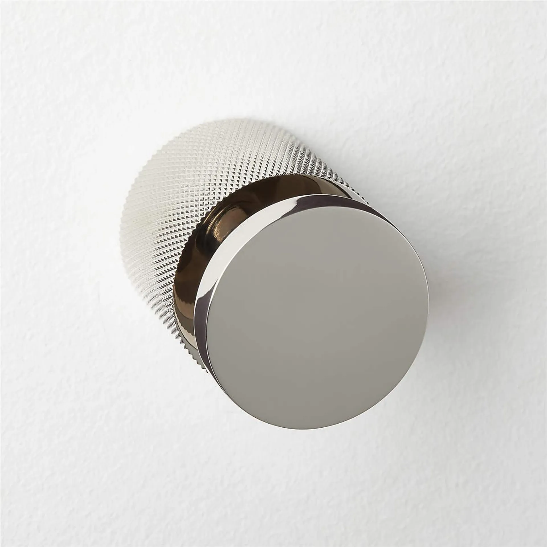 Nicolo Knurled Polished Nickel Wall Hook