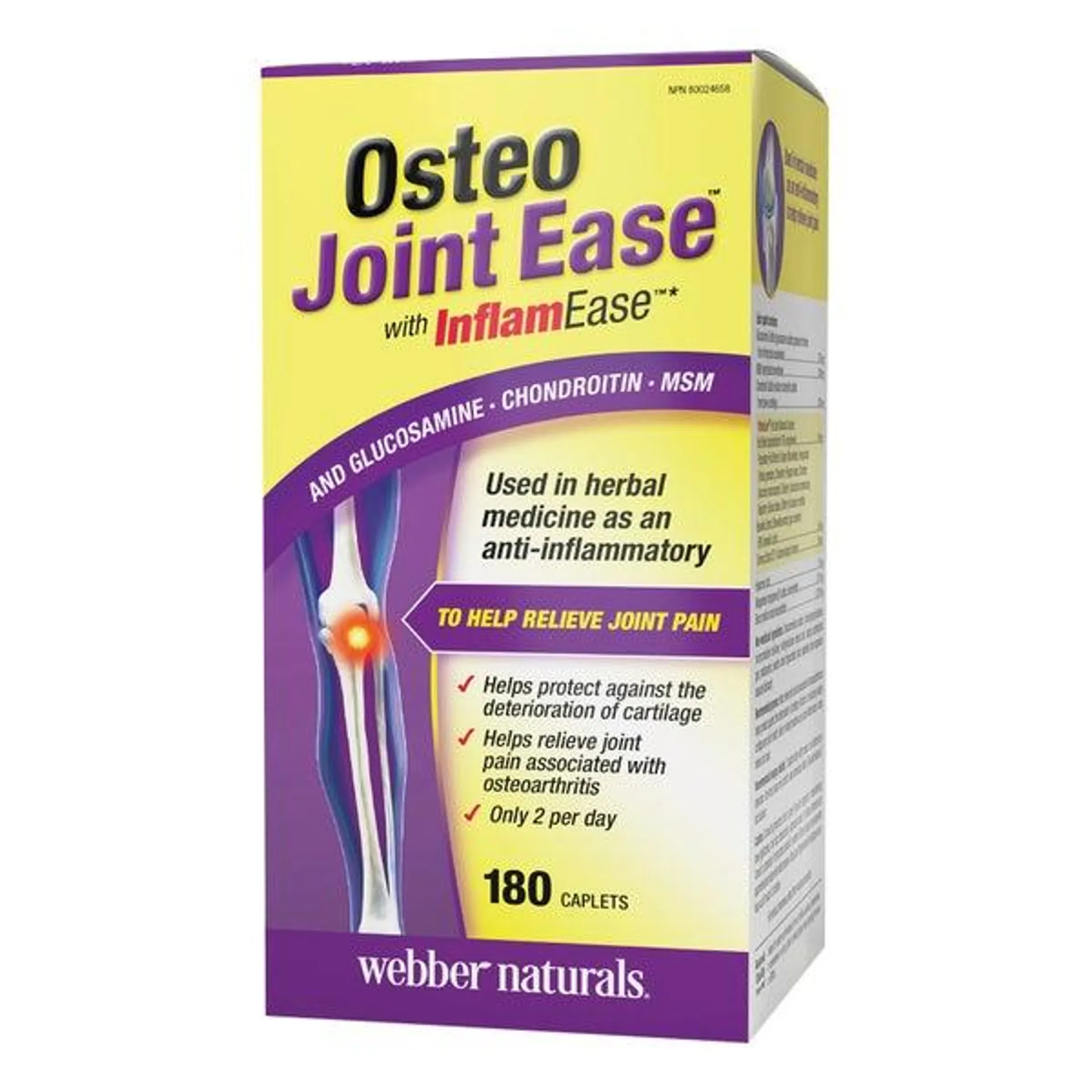 webber naturals Osteo Joint Ease, 180 caplets