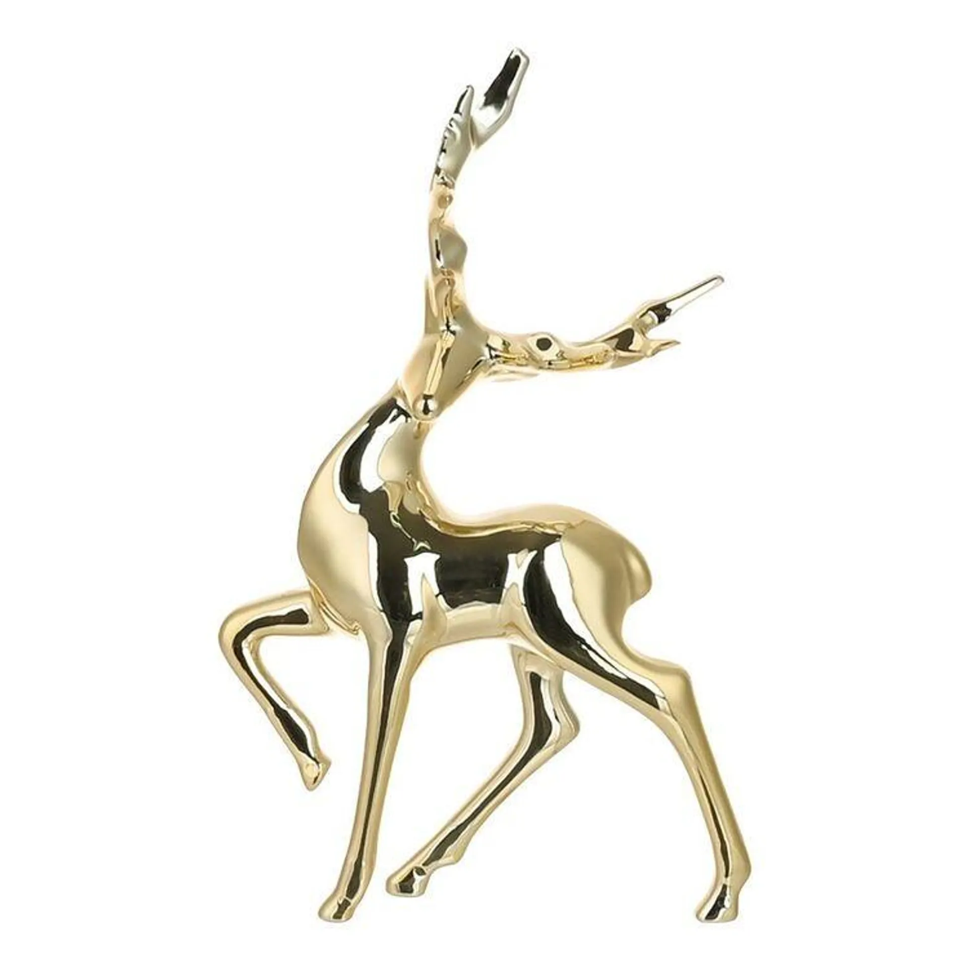 Jolly & Joy Christmas Small Reindeer Gold 13 x 5.5 x 20 cm