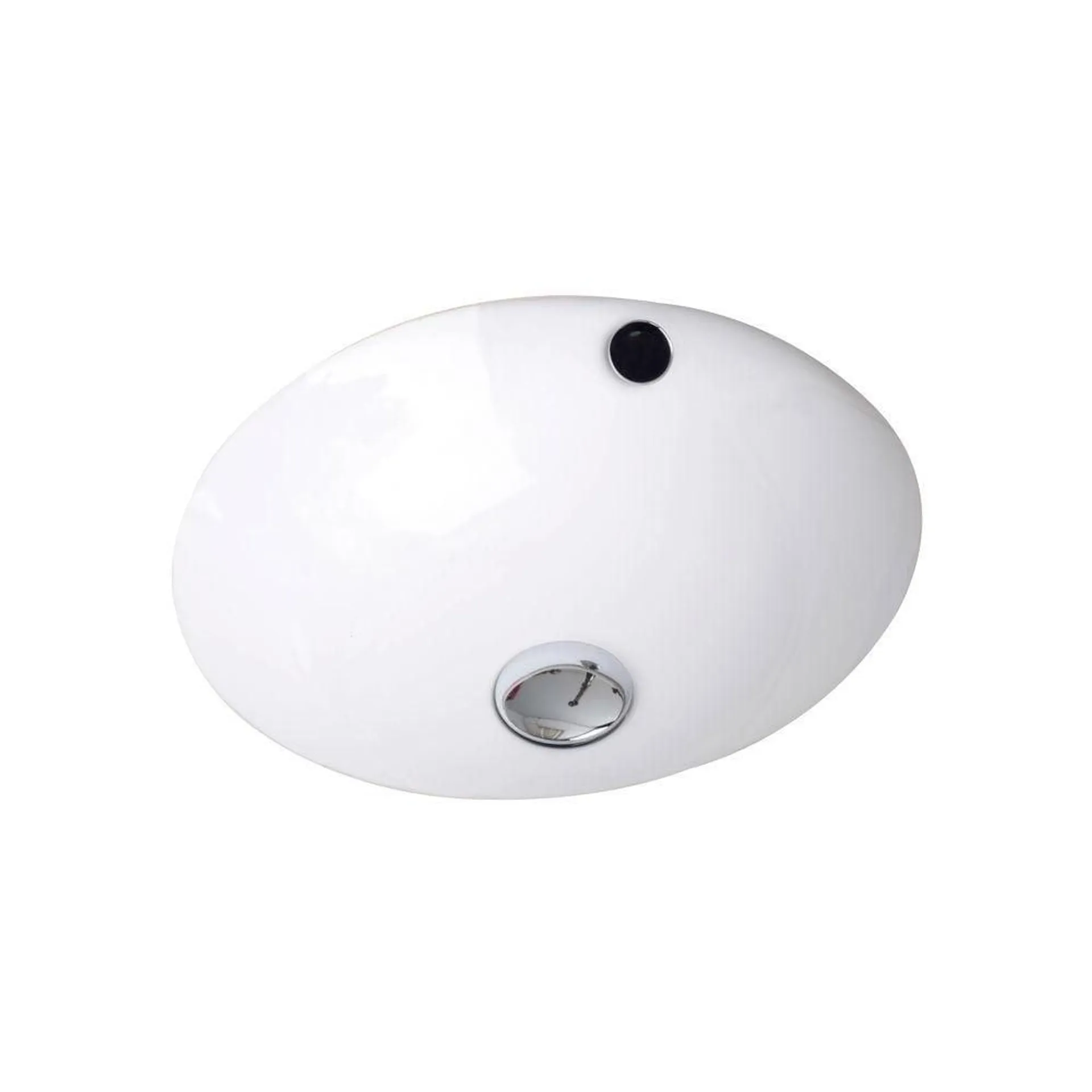 16 1/2-inch W x 16 1/2-inch D Round Undermount Sink in White