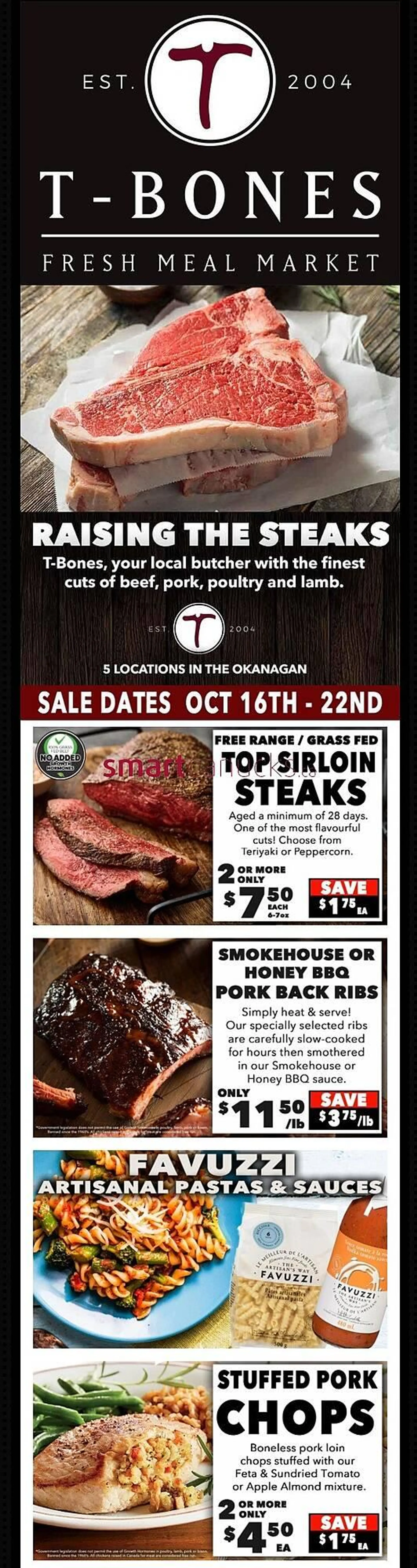 T-Bone's flyer from October 16 to November 12 2024 - flyer page 1