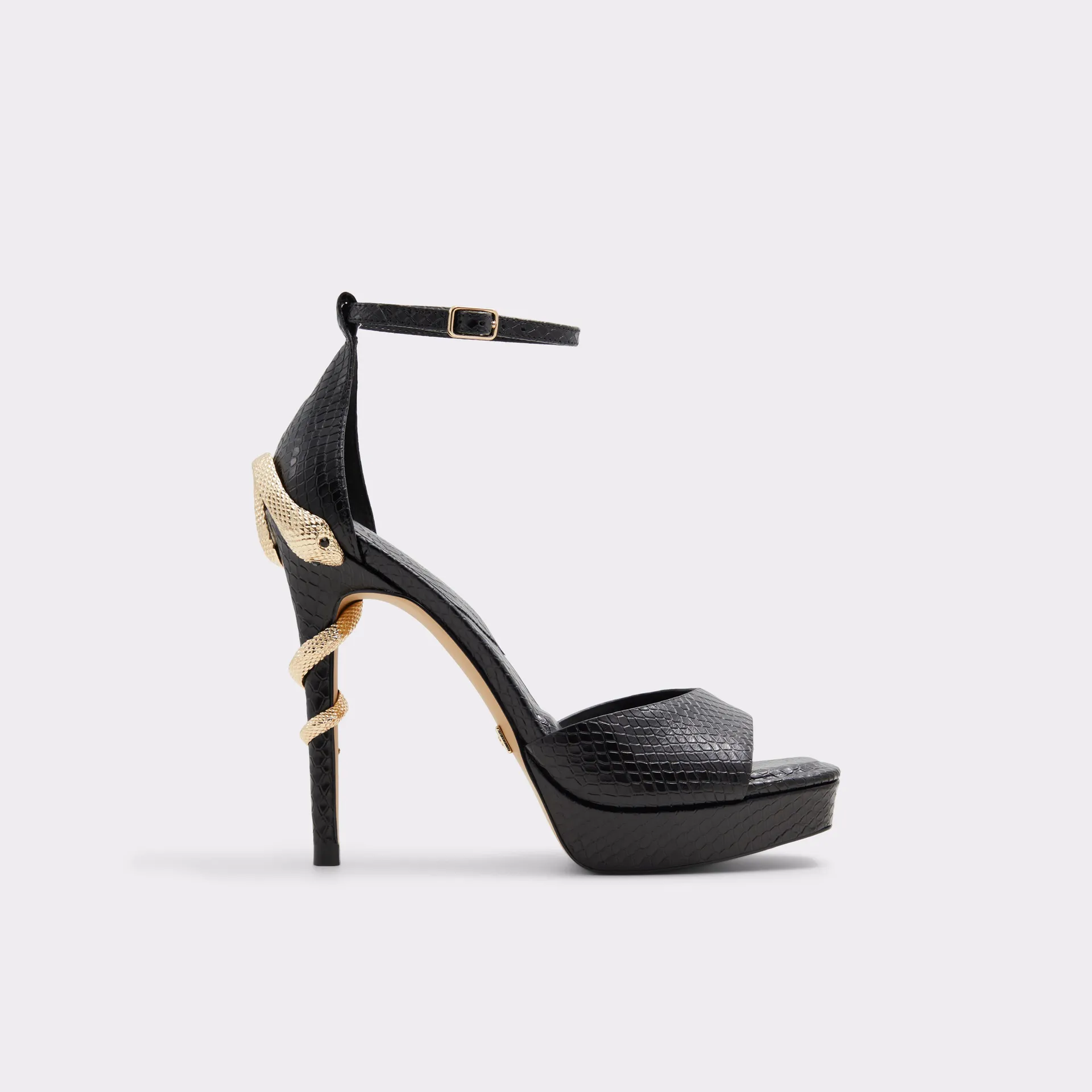 Black strappy sandal - Stiletto platform