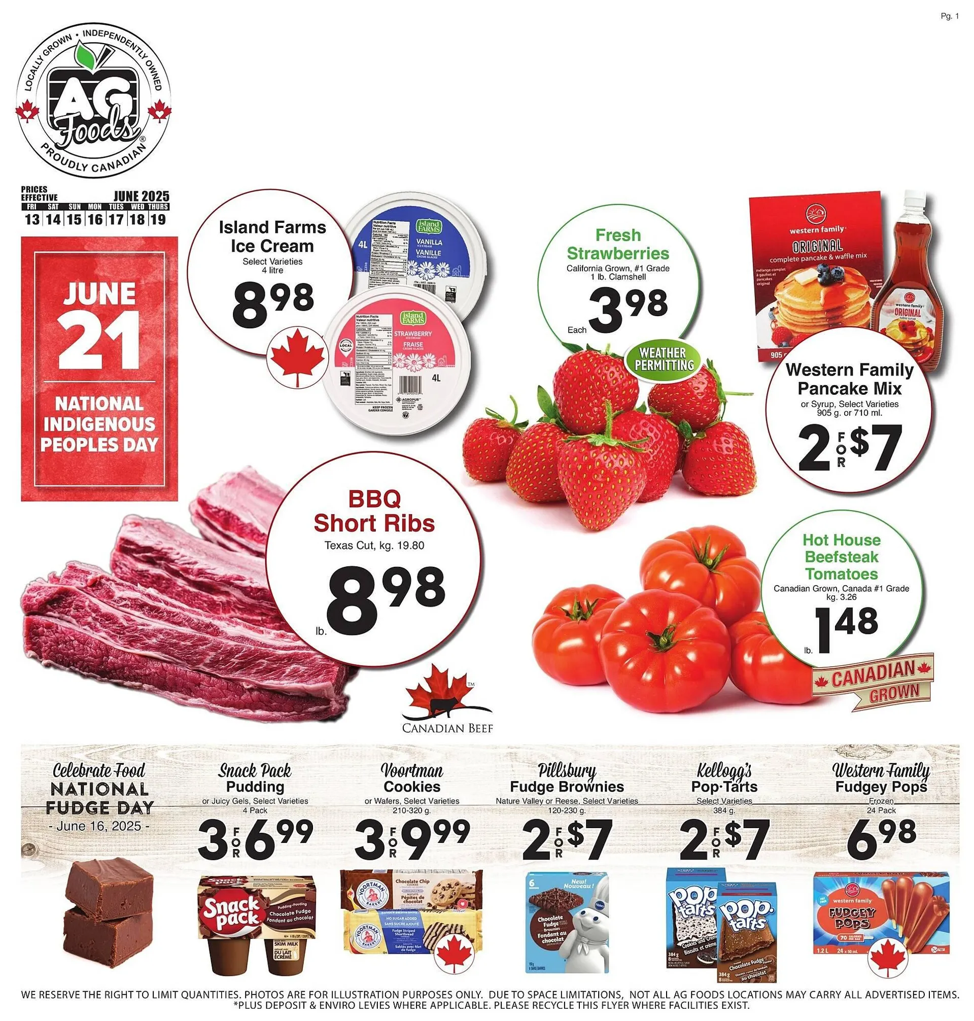 AG Foods flyer from June 13 to June 19 2025 - flyer page 1