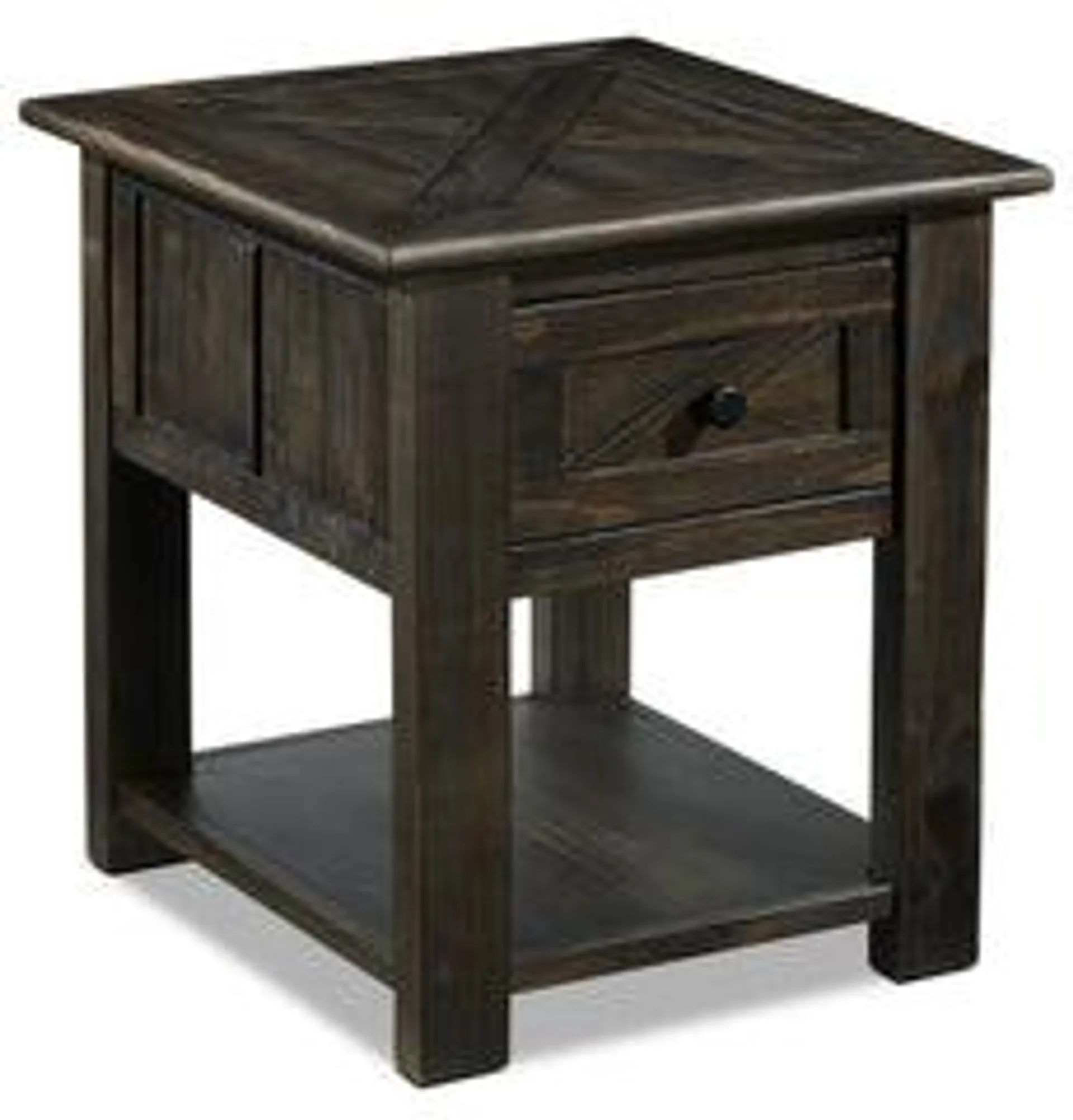 Gable End Table - Weathered Charcoal