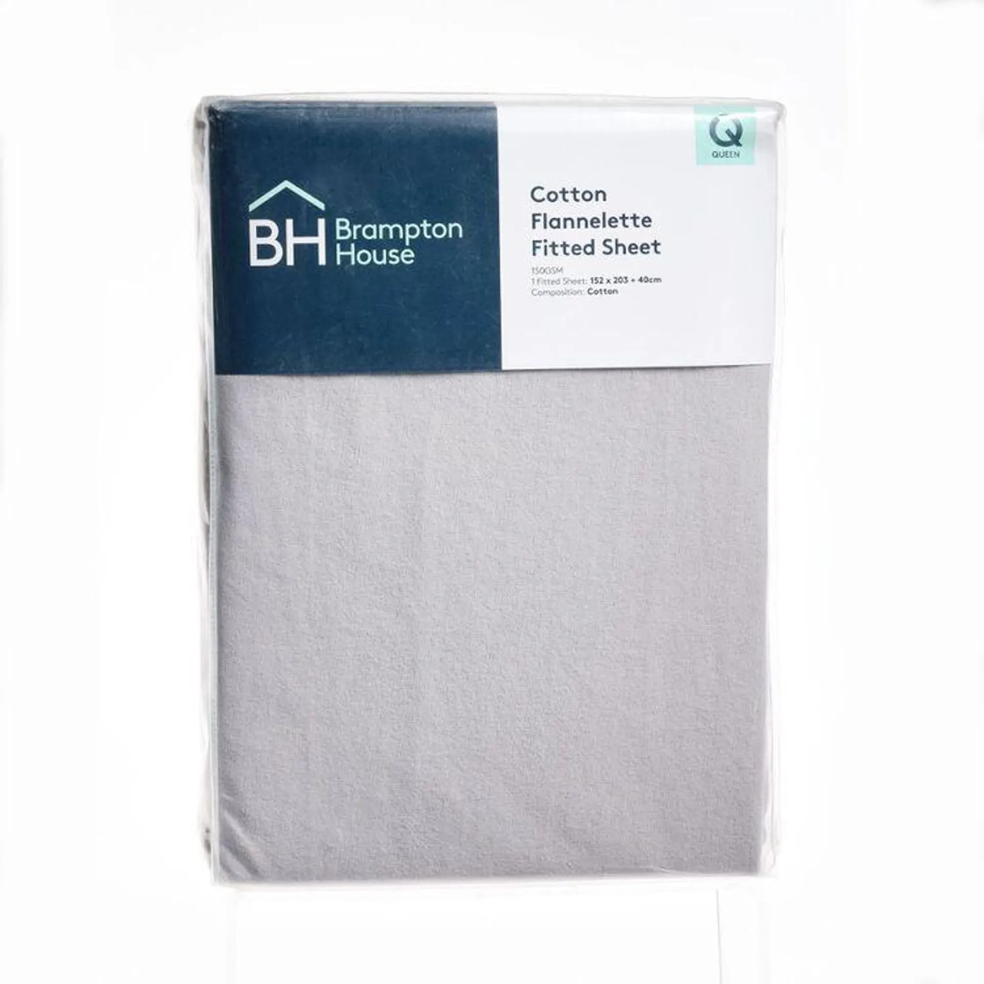 Brampton House Cotton Flannelette Fitted Sheet Microchip