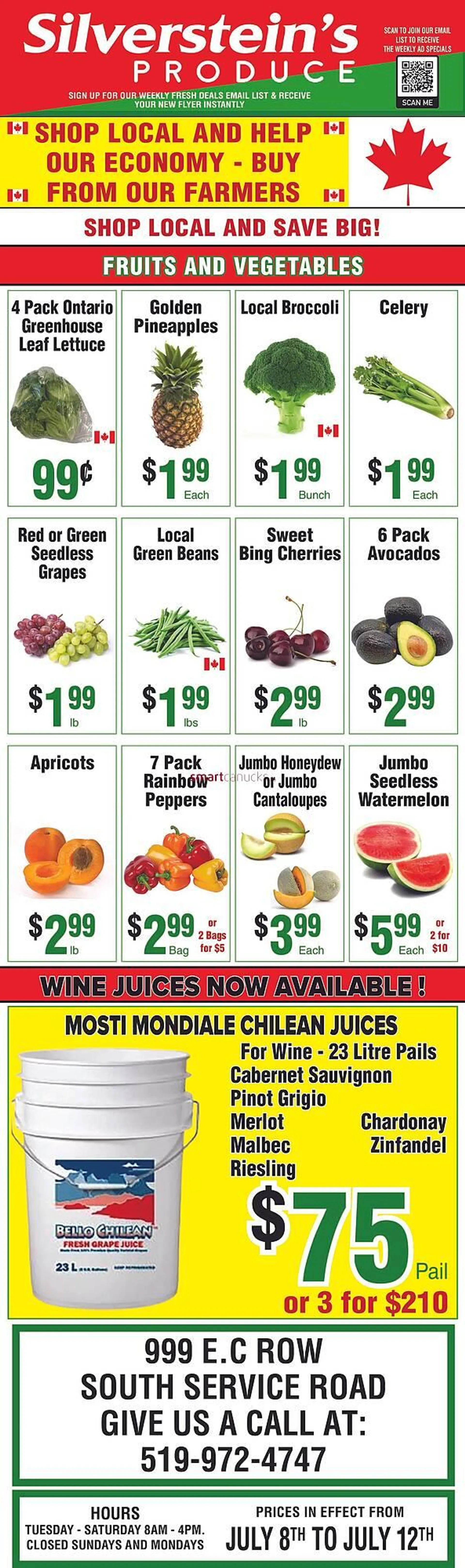Silversteins Produce flyer - 1