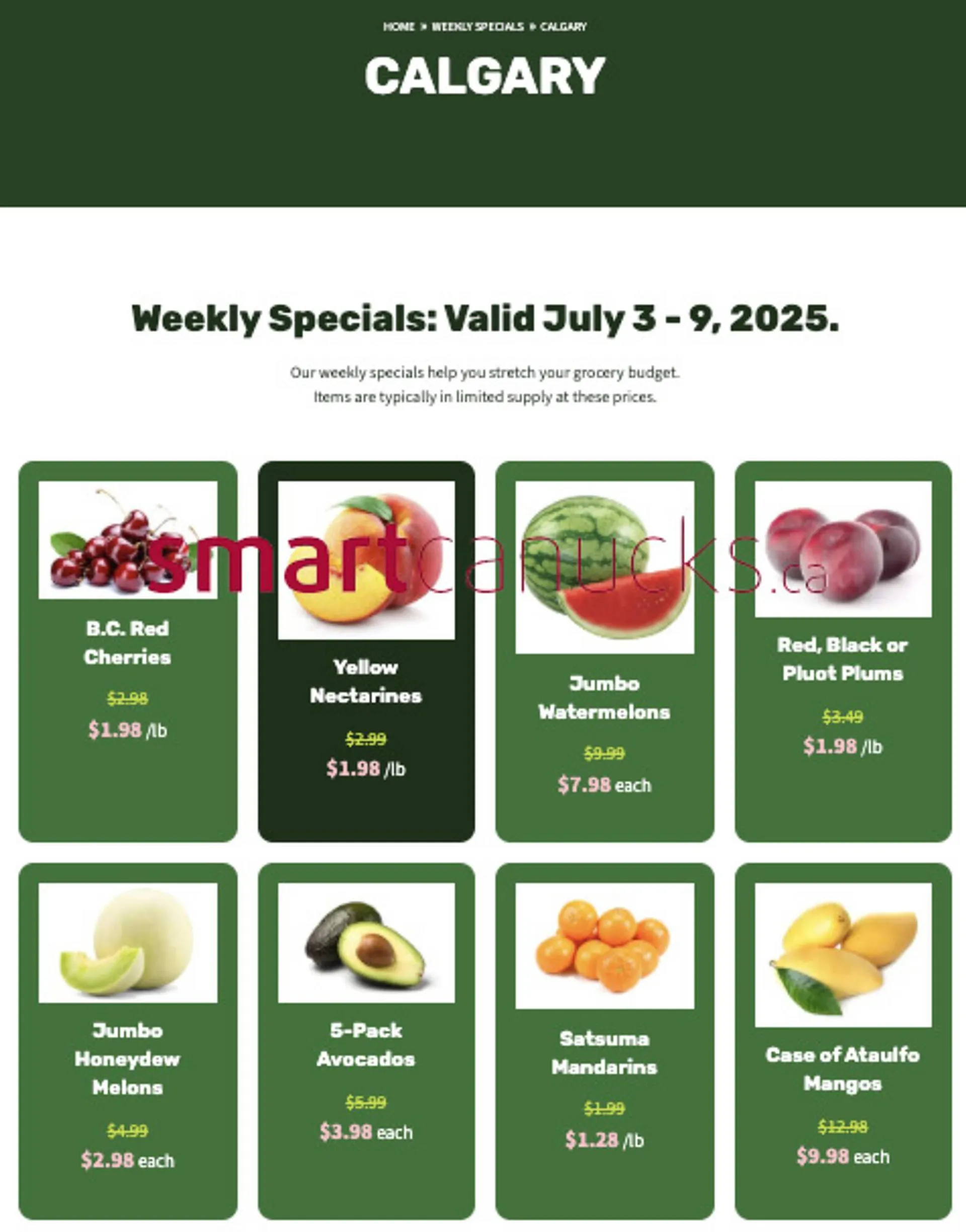 H&W Produce flyer from July 3 to July 9 2025 - flyer page 1