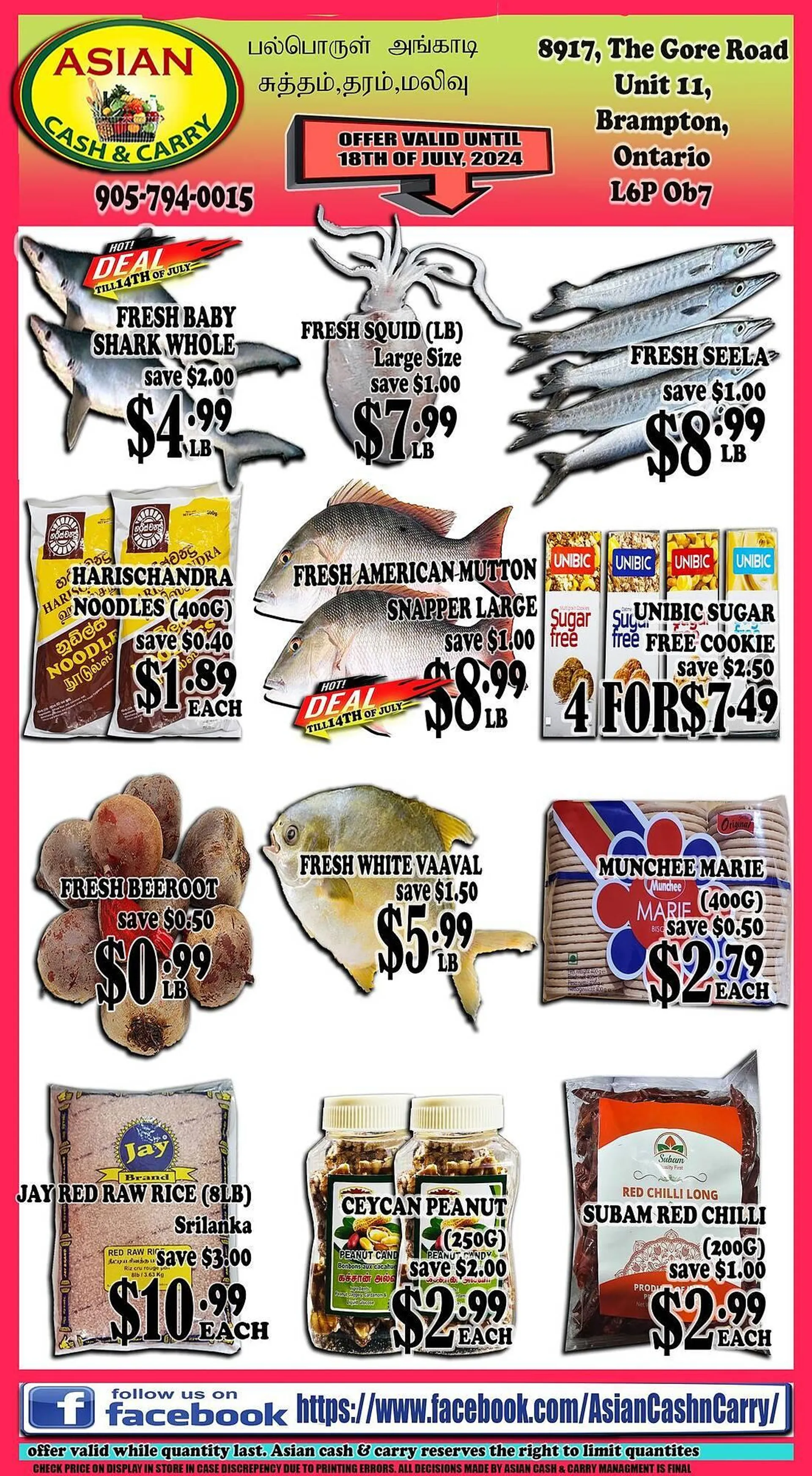 Asian Cash & Carry flyer - 1