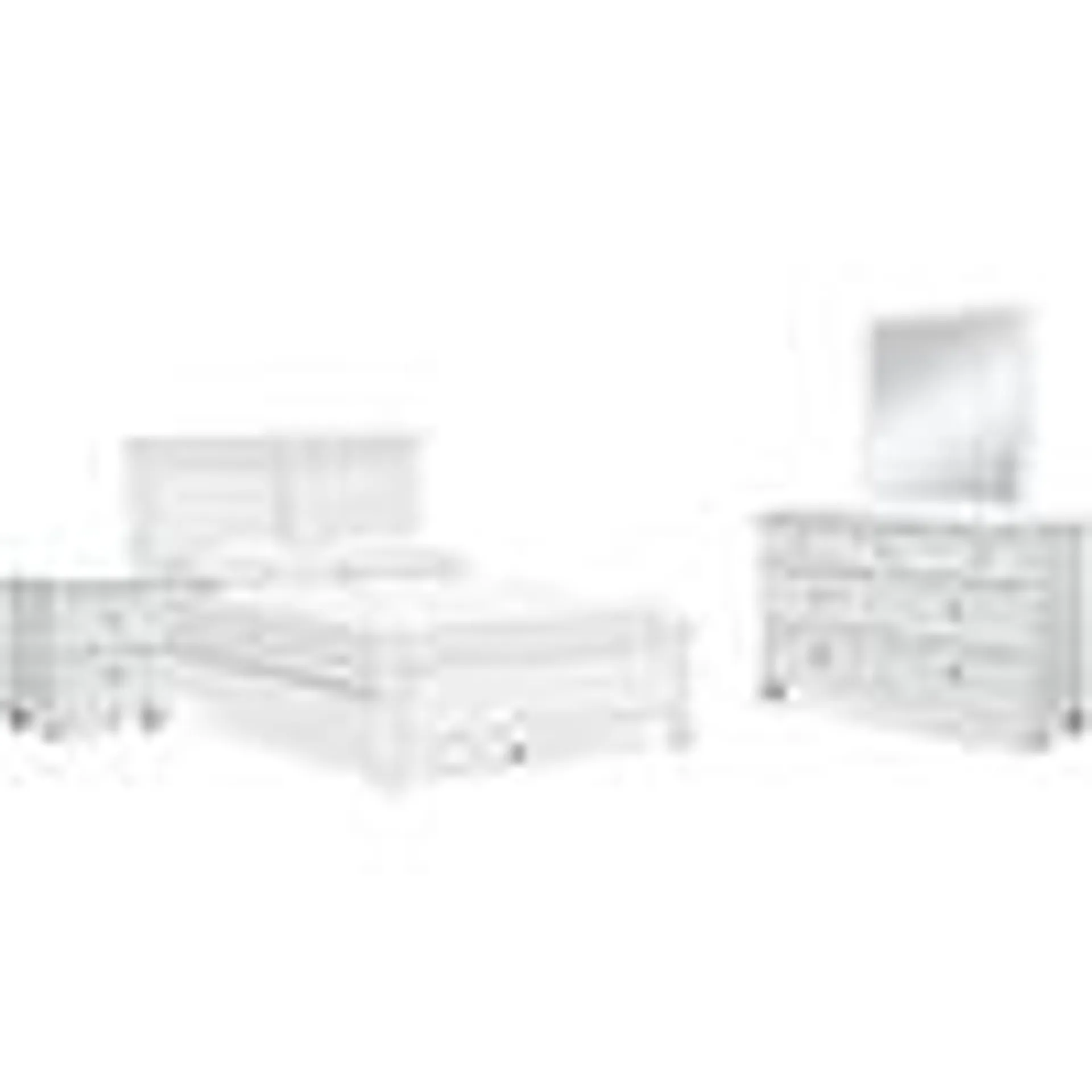 Fortman 6 Piece Panel Bedroom - White