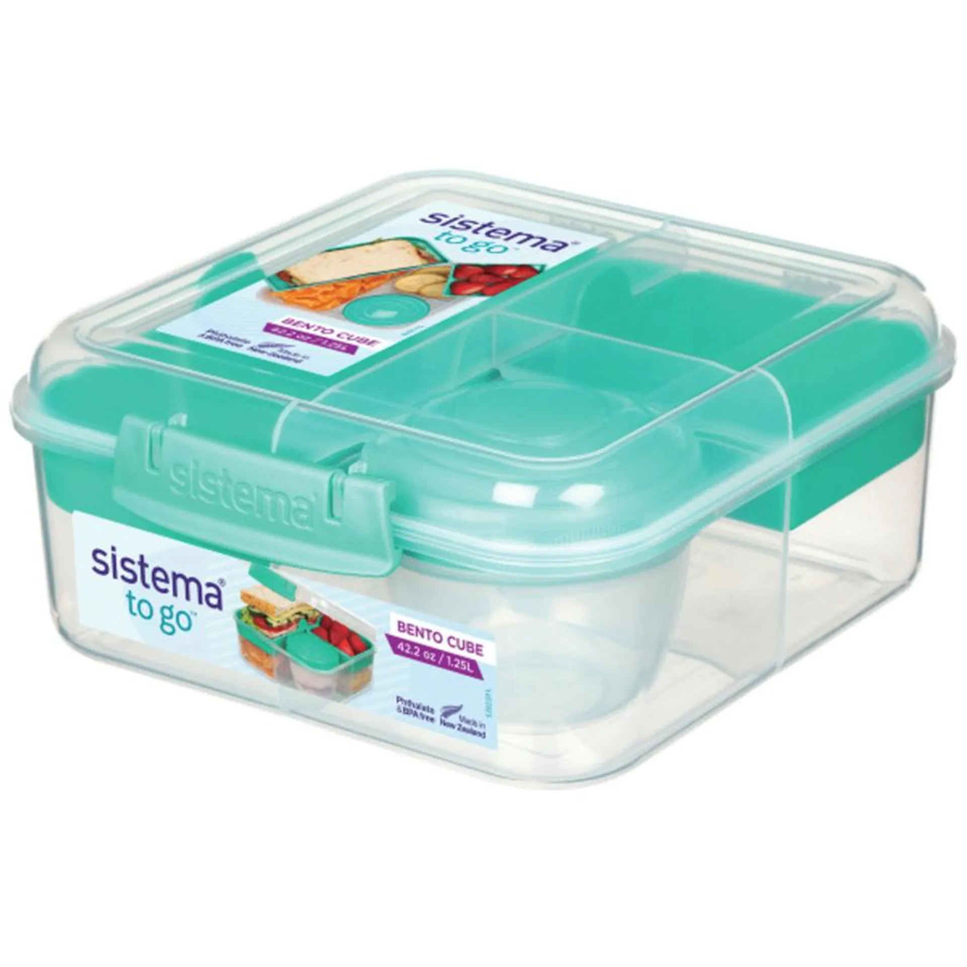 Bento Box TO GO Lunch Box with Yoghurt/Fruit Pot BPA-Free