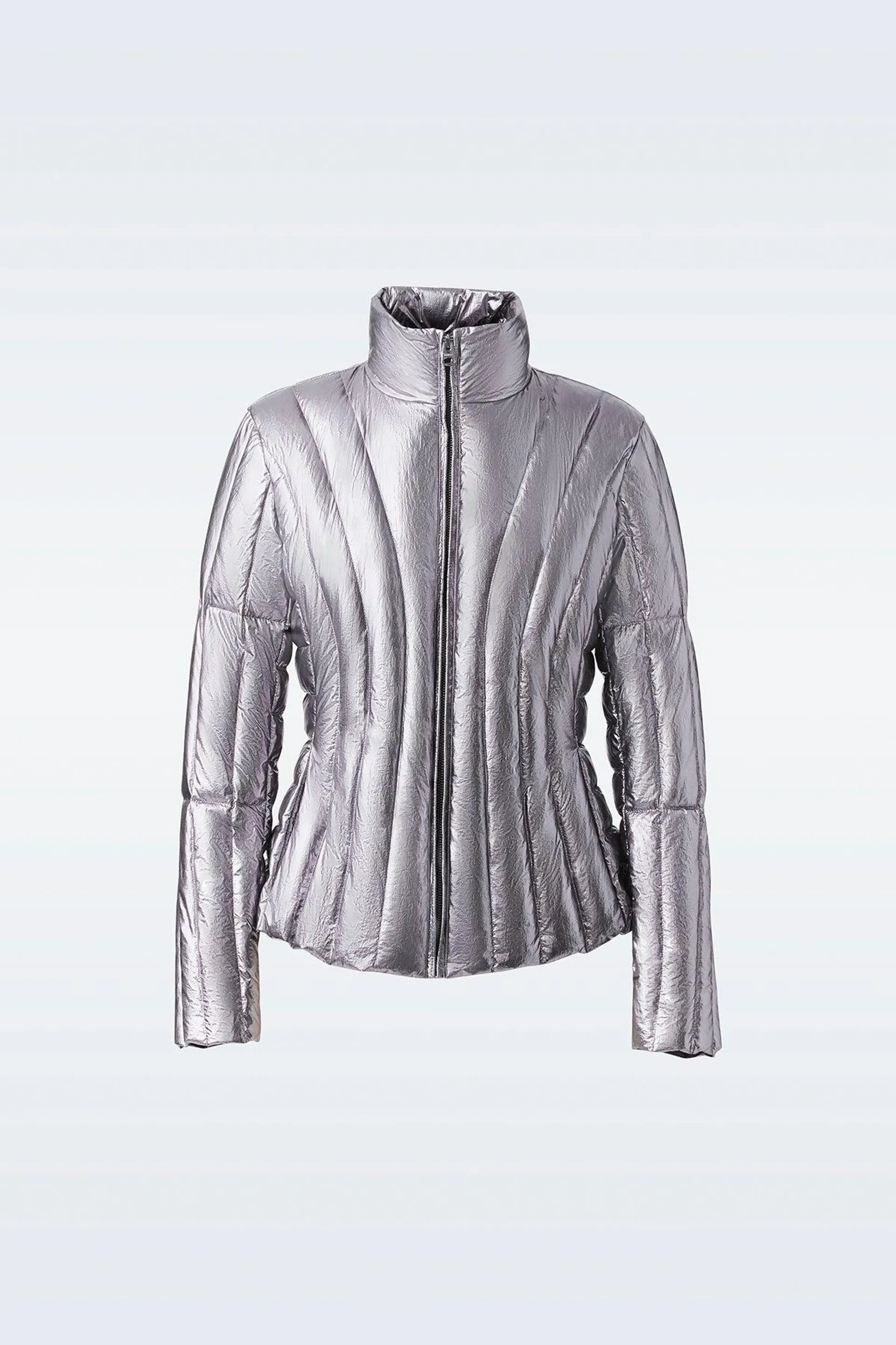 LANY-M Metallic Laminate Light Down jacket