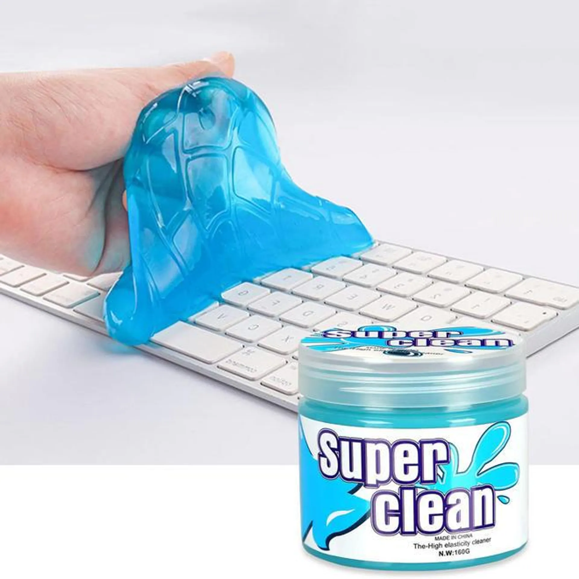 Magic Cleaning Gel, Universal Dust Putty Detailing Cleaning Gel, Reusable, 160g