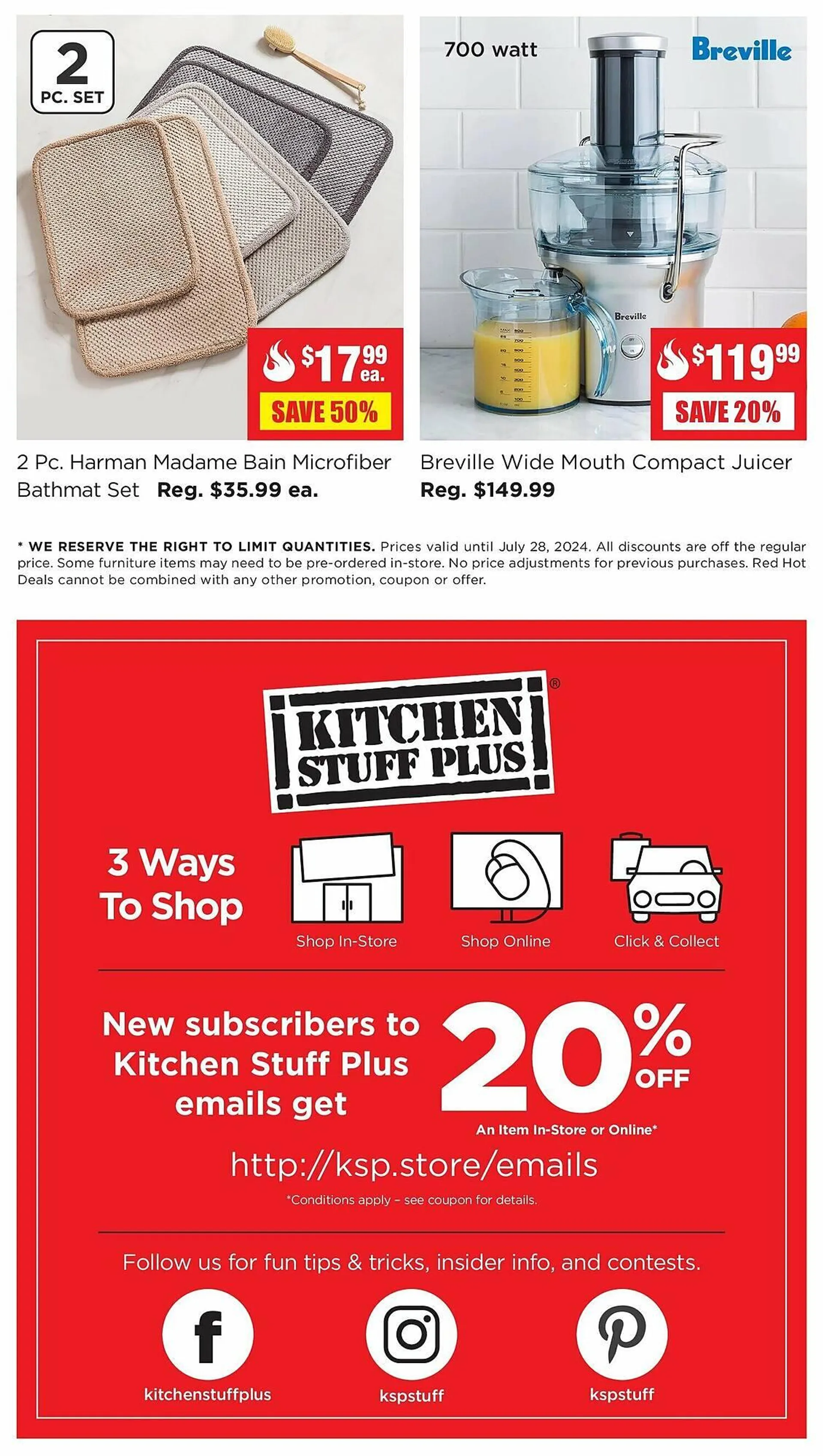 Kitchen Stuff Plus flyer from July 22 to July 29 2024 - flyer page 6