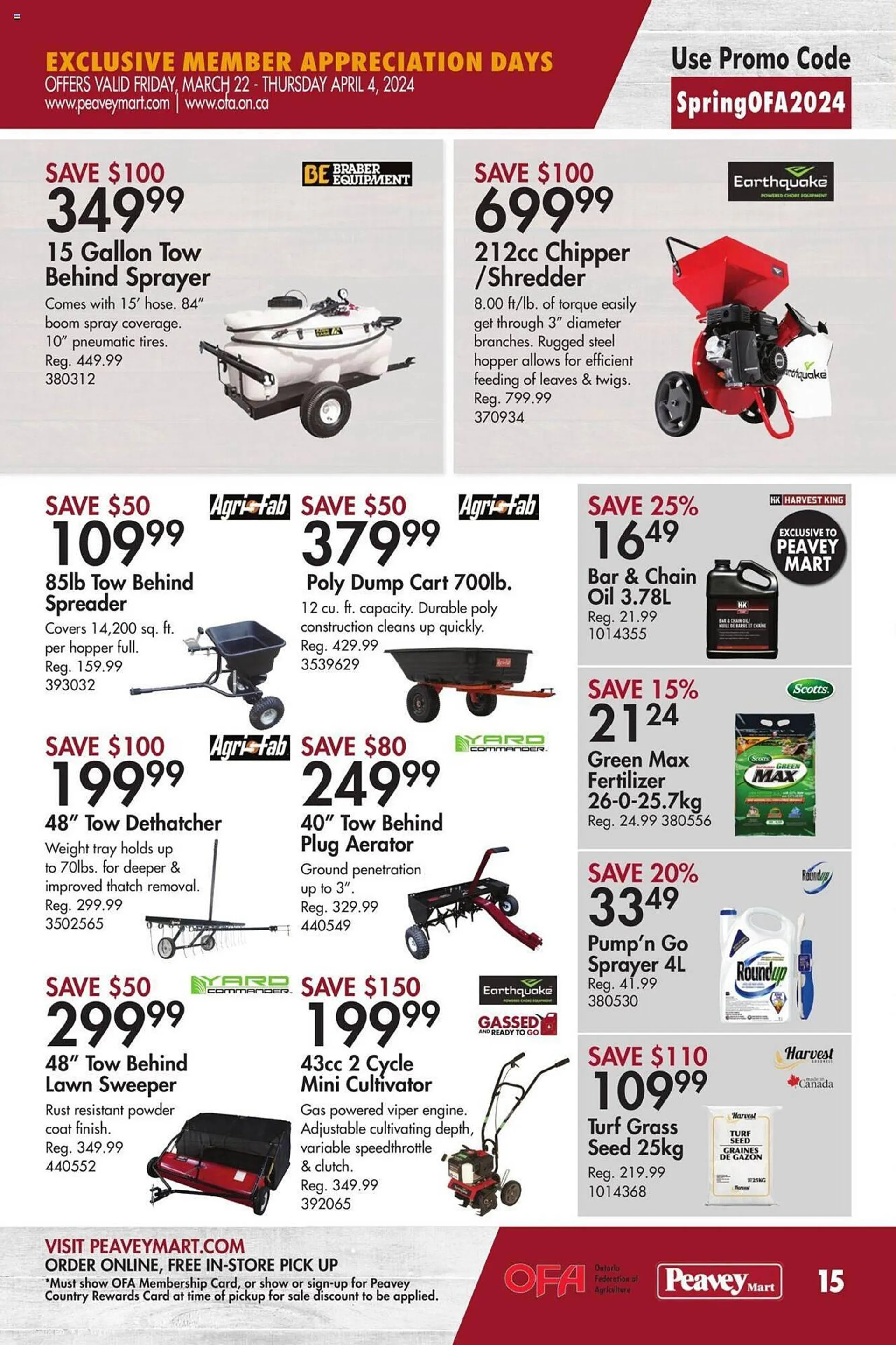 Peavey Mart flyer from March 22 to April 4 2024 - flyer page 15