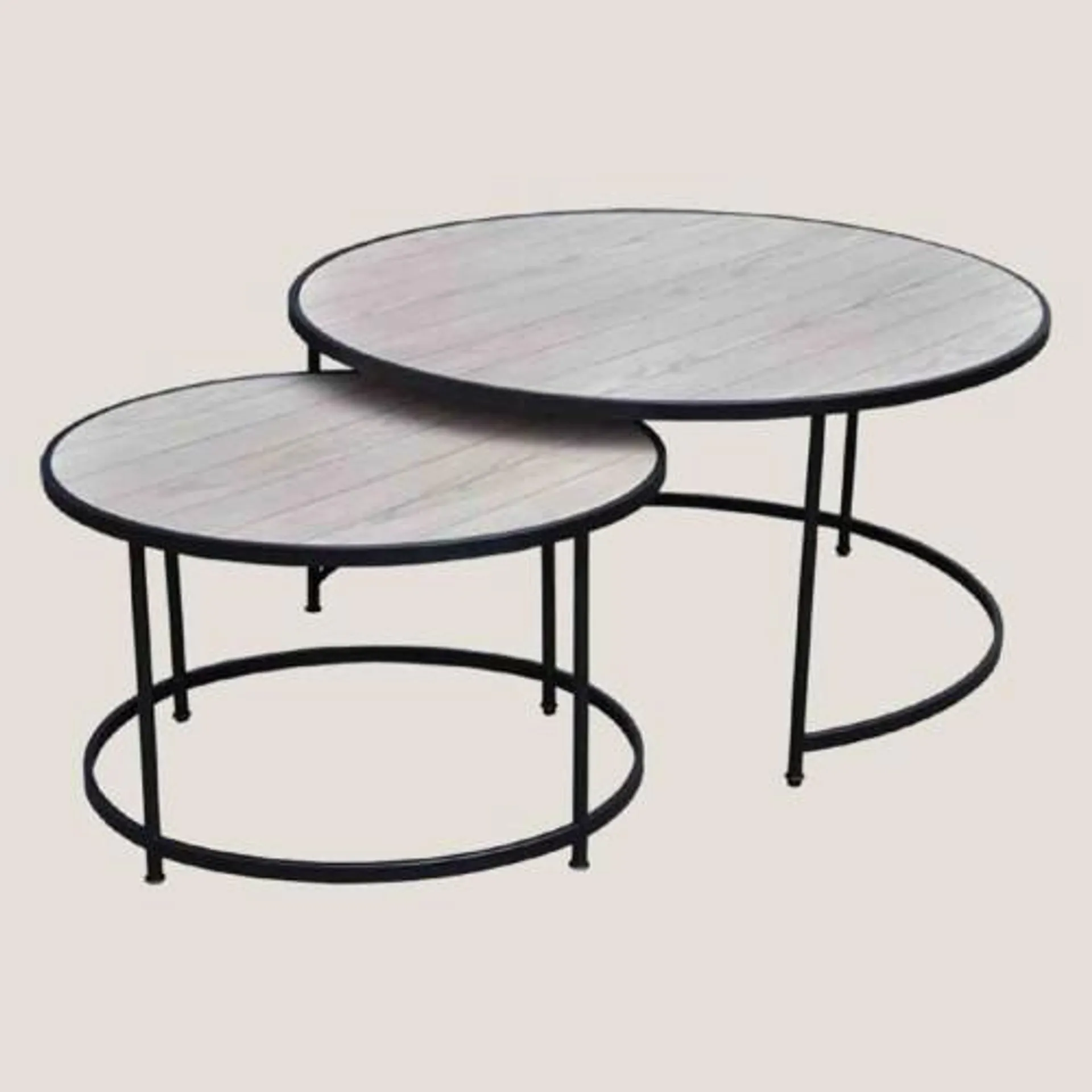 Set/2 Round Nesting Side Tables