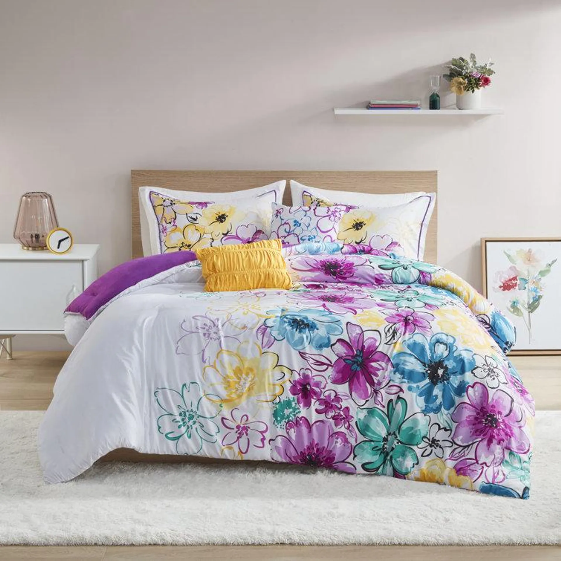 Olivia Floral Comforter Set