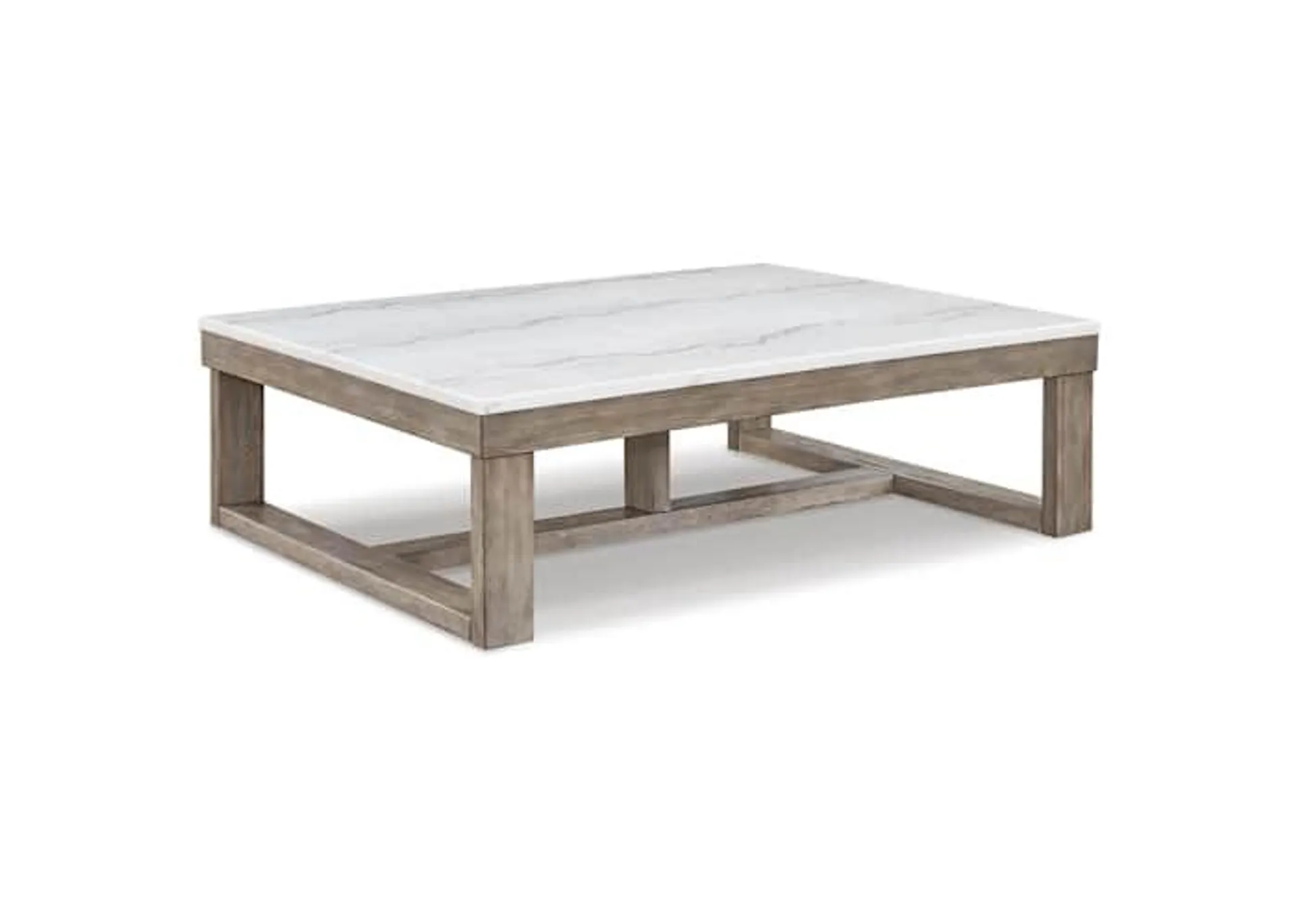 Loyaska Coffee Table - Brown/Ivory