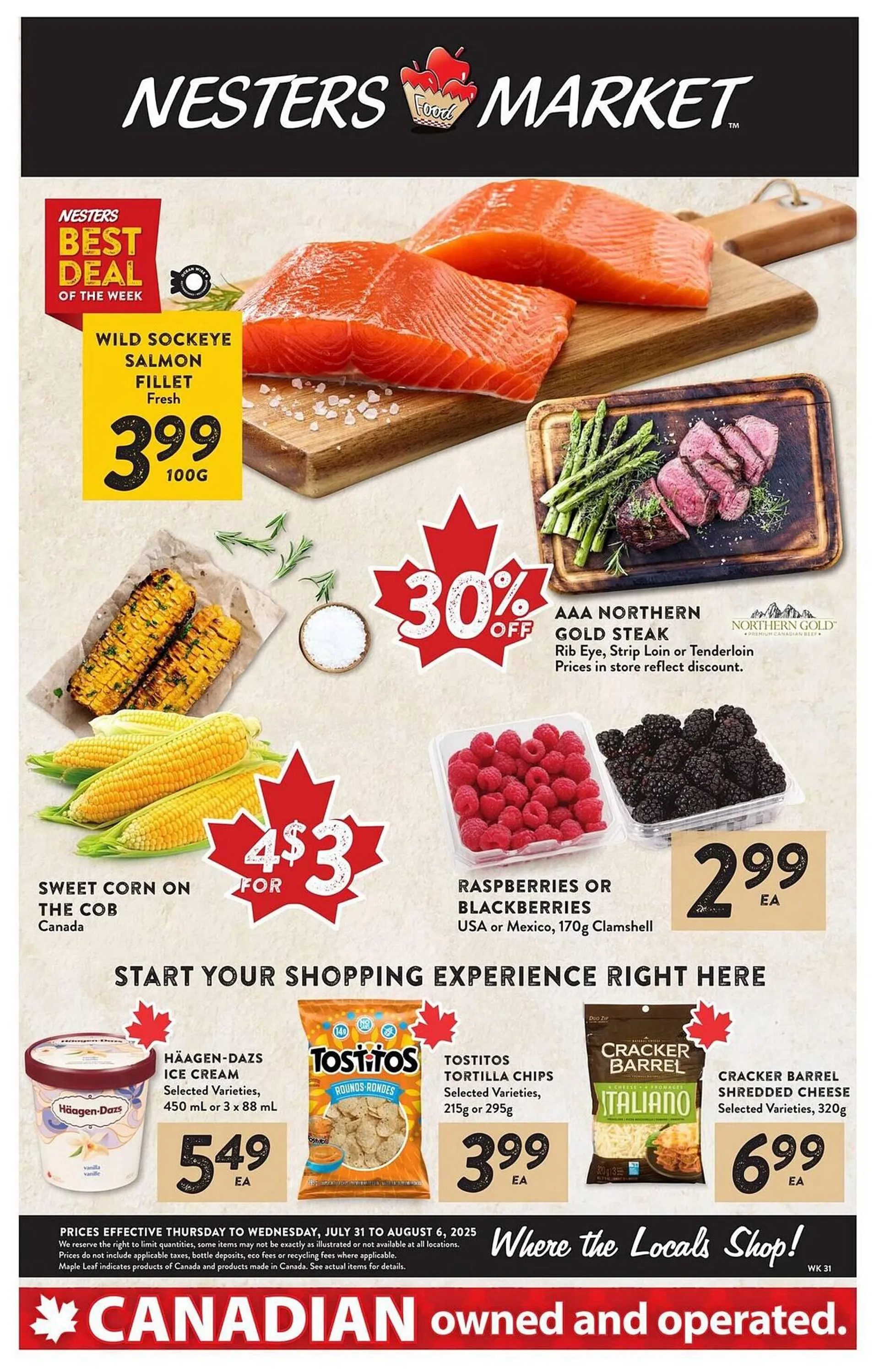 Nesters Market flyer from July 31 to August 6 2025 - flyer page 1