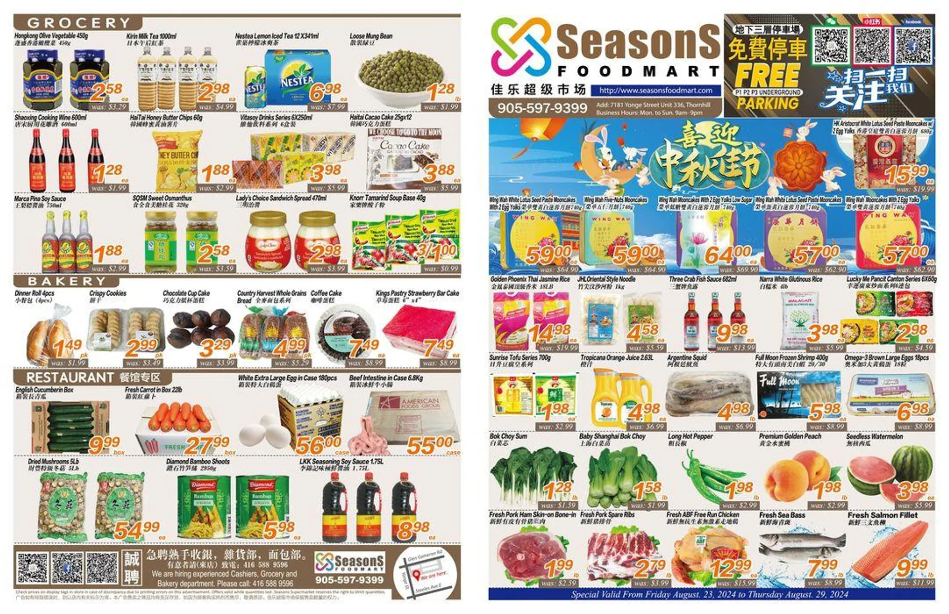 Seasons foodmart flyer - 1