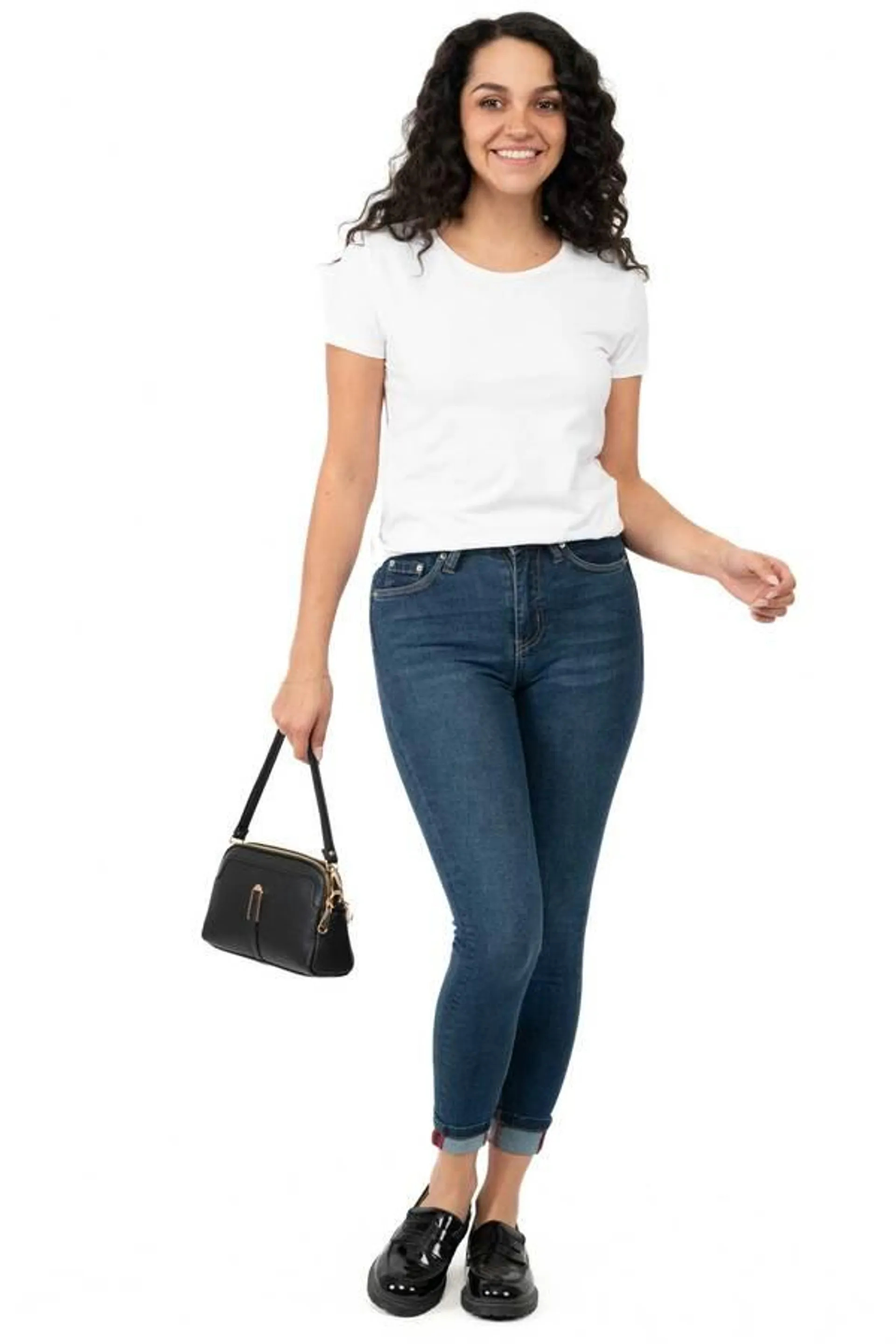 DD77 - No Limits - Cuffed high-rise skinny jeans