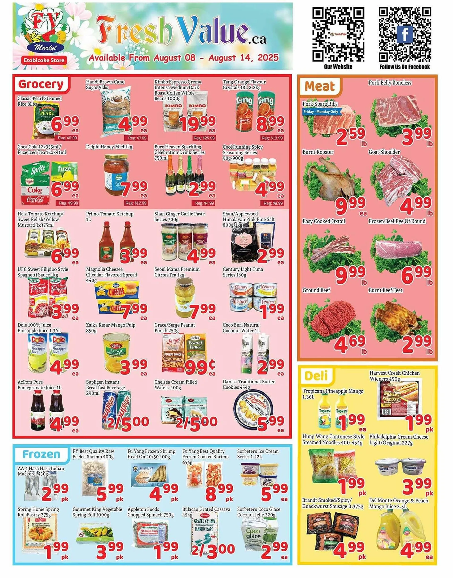 Fresh Value flyer from August 8 to August 15 2025 - flyer page 1