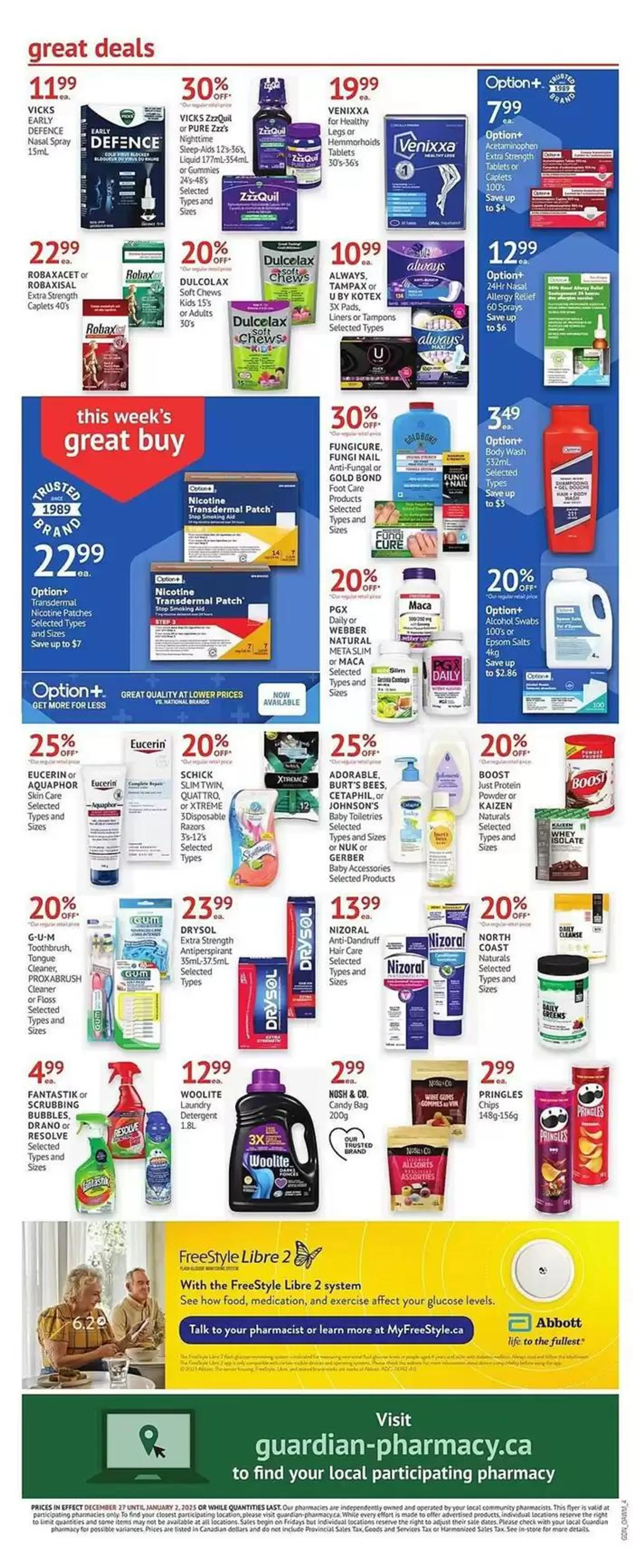 Guardian Pharmacy weekly flyer from December 26 to January 1 2025 - flyer page 4