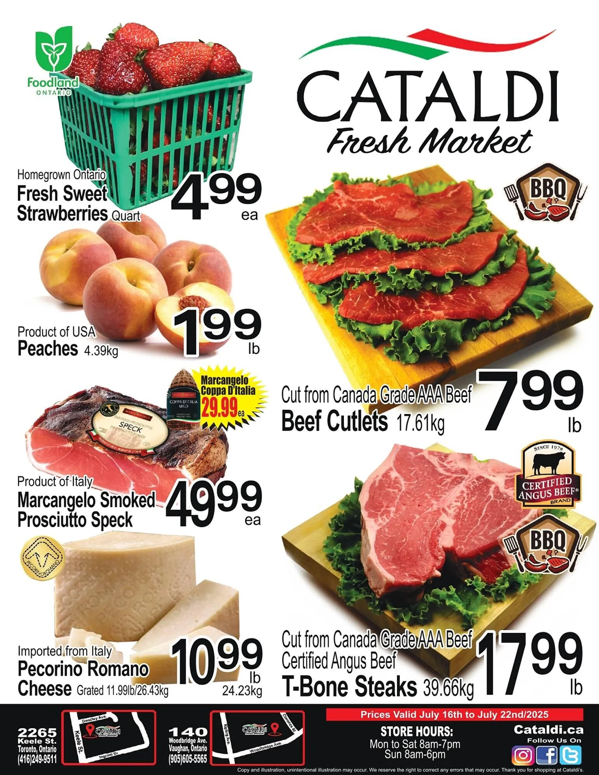Cataldi Fresh Market flyer from July 16 to July 22 2025 - flyer page 1