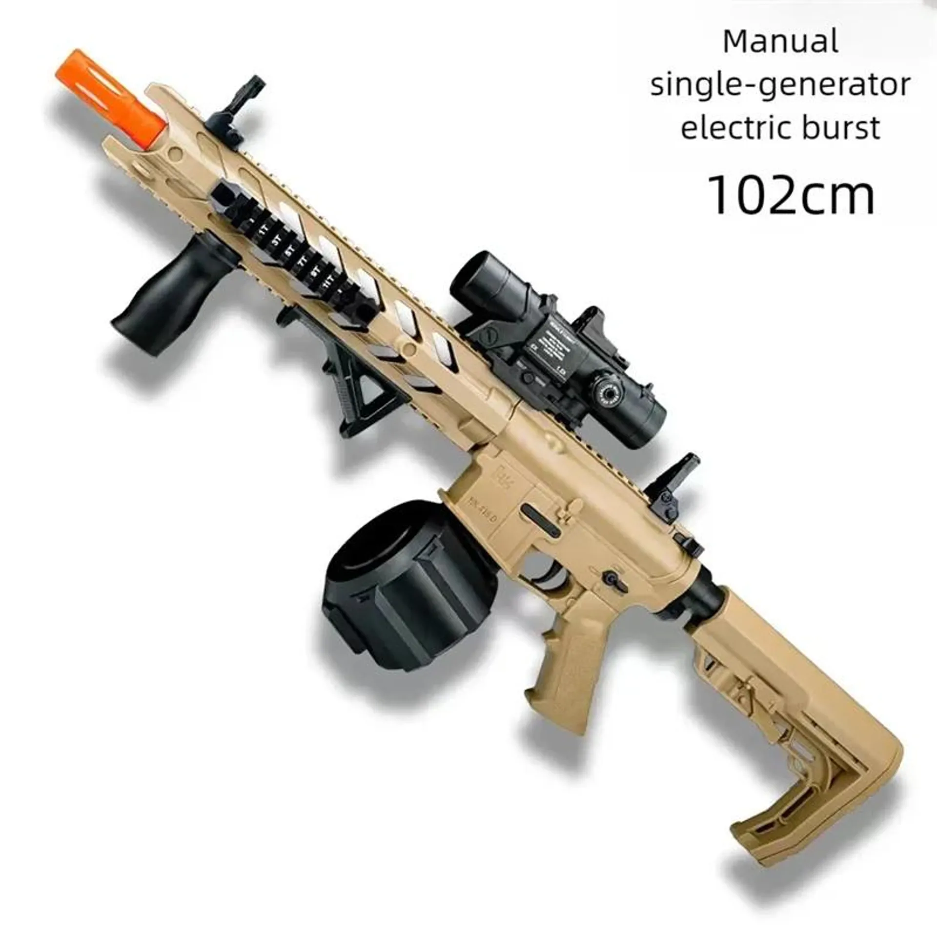 M4 Assault Rifle Toys Gun Electric Manual loading High Speed Continuous Firing Crystal Soft Bullet Simulation Shootgun Toys Gun