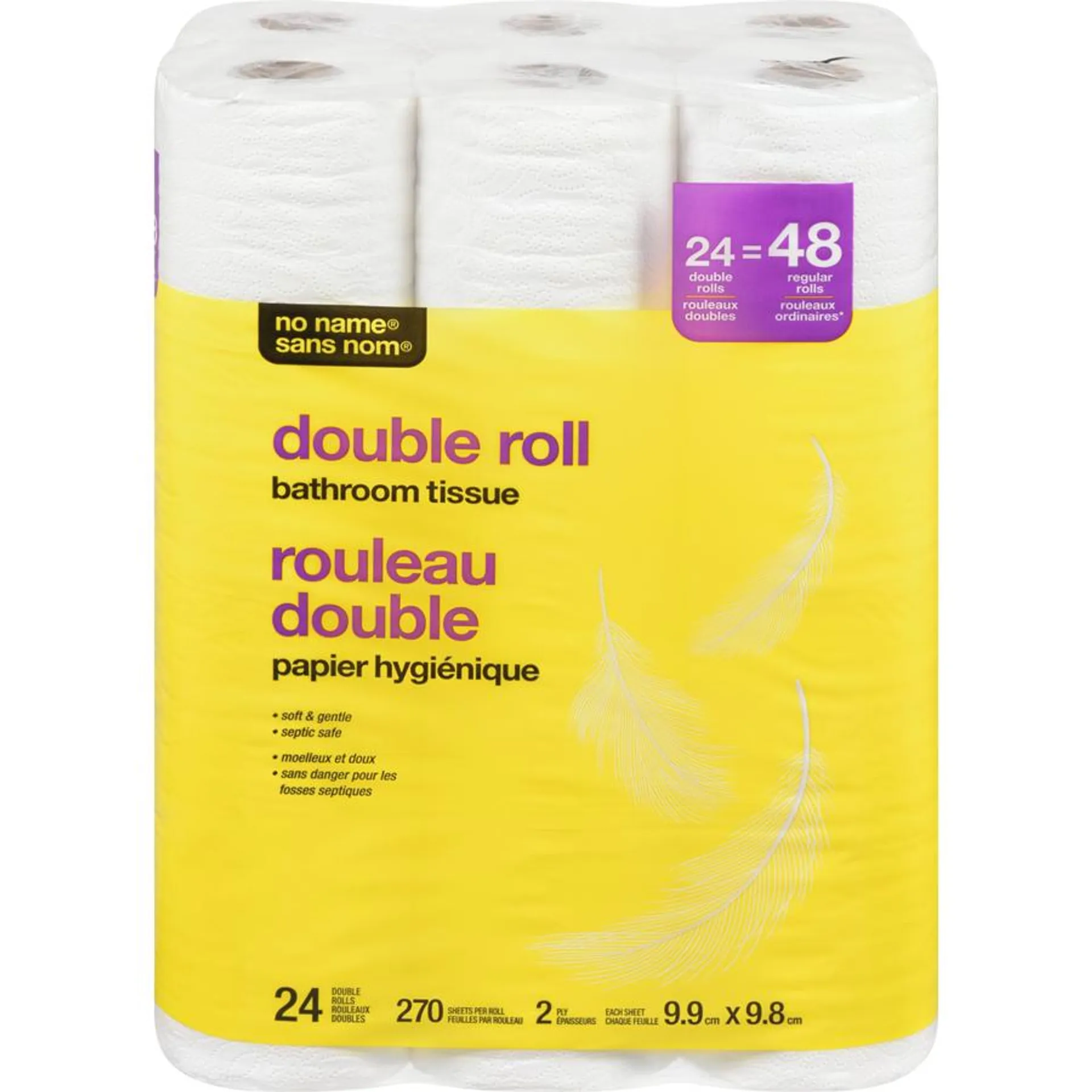 Bathroom Tissue, 24 Double Rolls