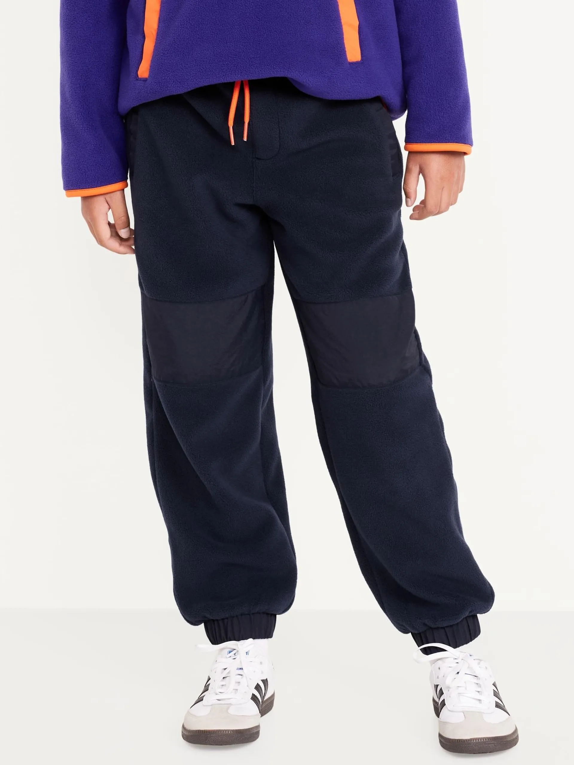 Baggy Microfleece Utility Pocket Sweatpants for Boys