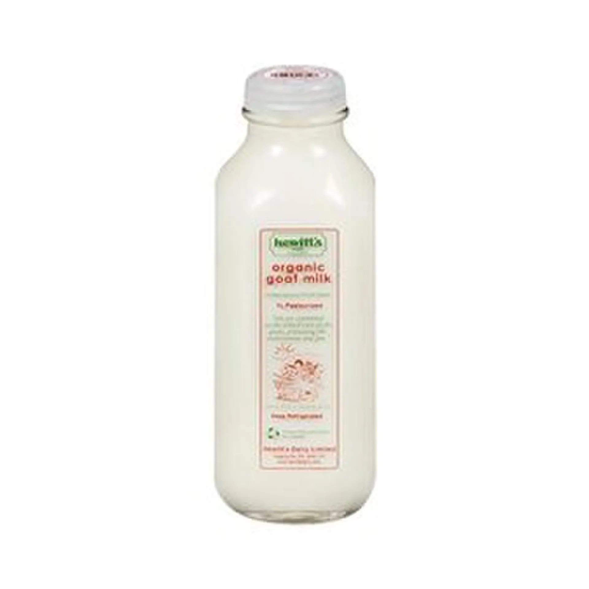 Hewitts Dairy Goat Milk 3.25% Glass 1 l