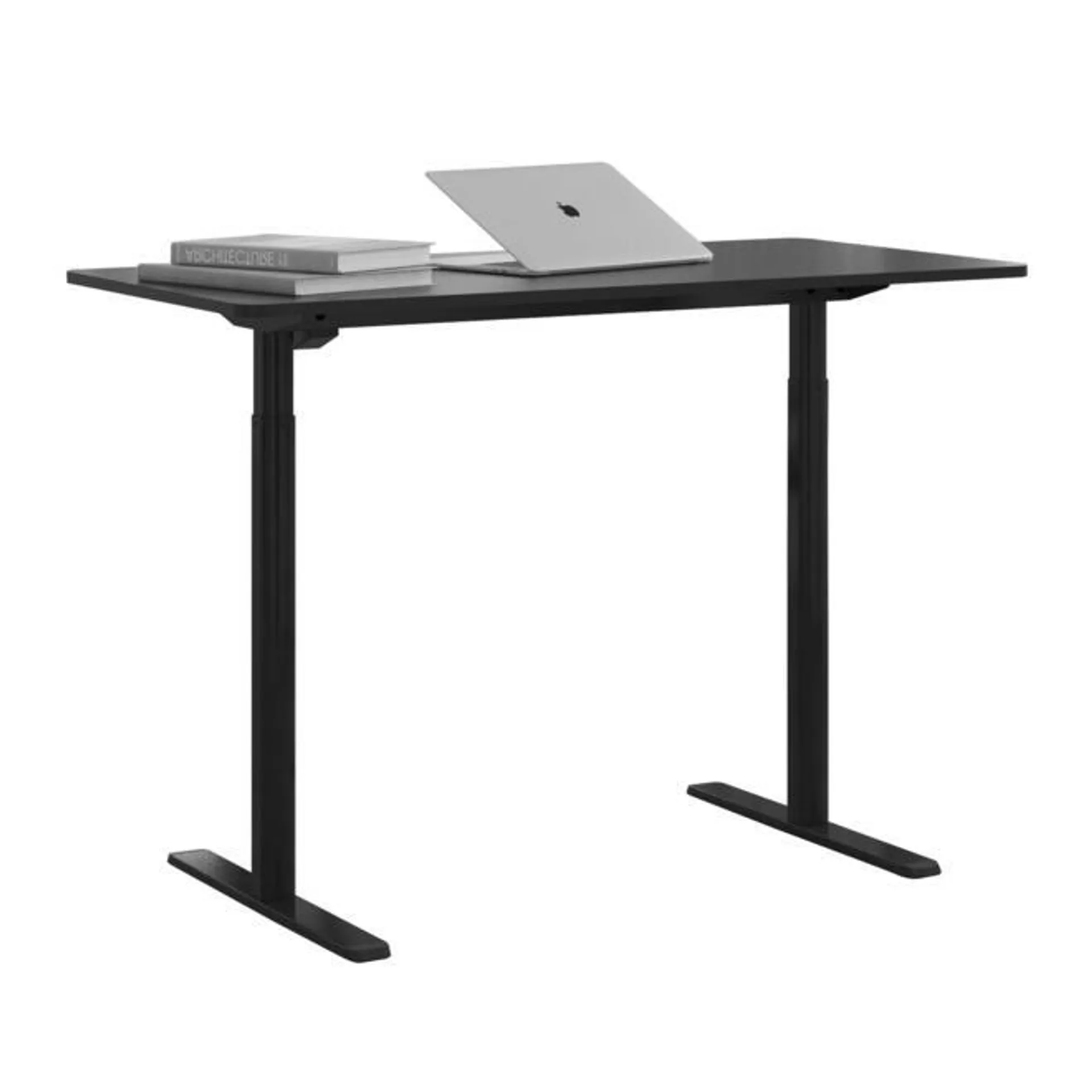 All-in-One Stand Up Desk (Included Table Top) - Electric Height Adjustable - PrimeCables® - Black