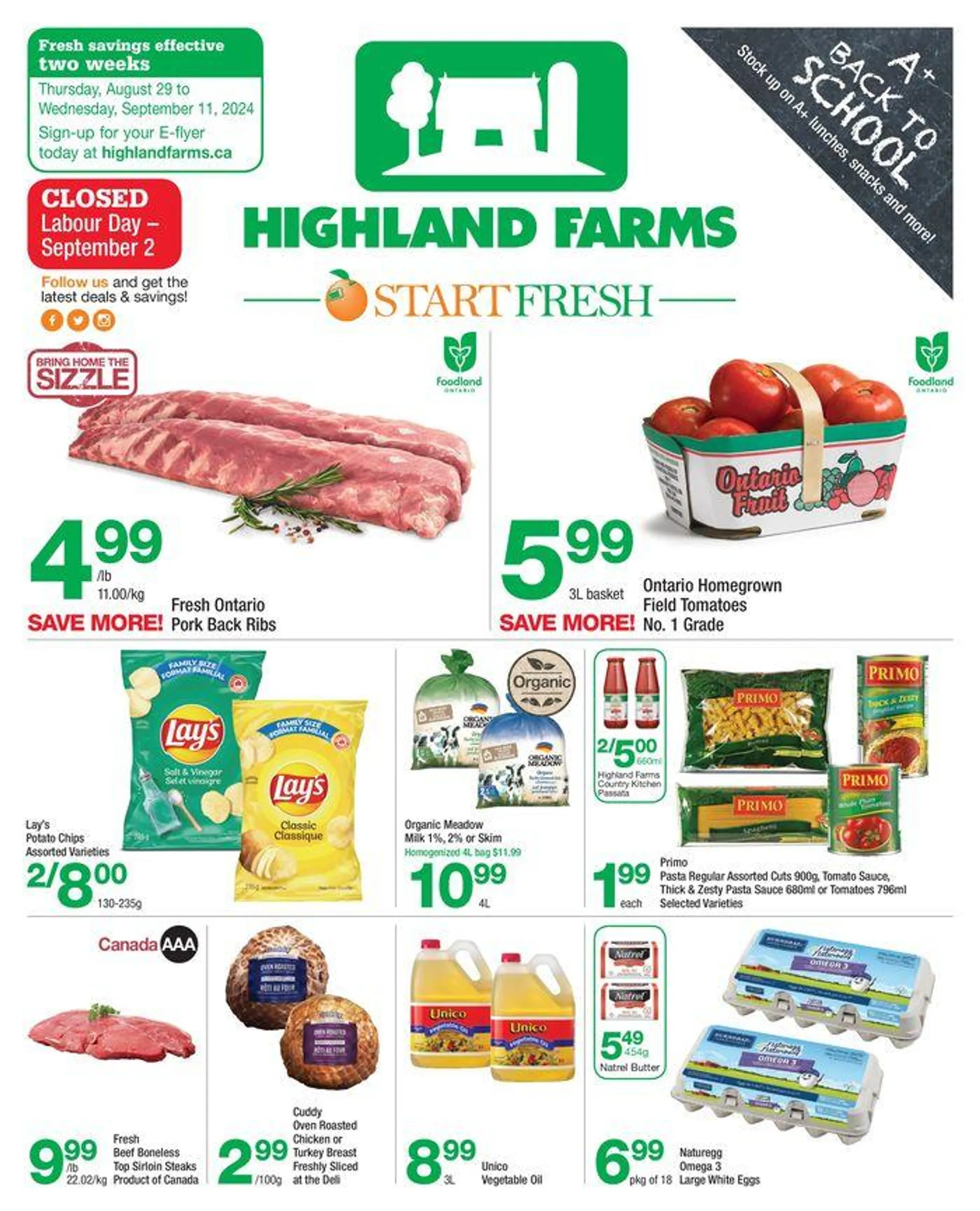 Highland Farms flyer - 1