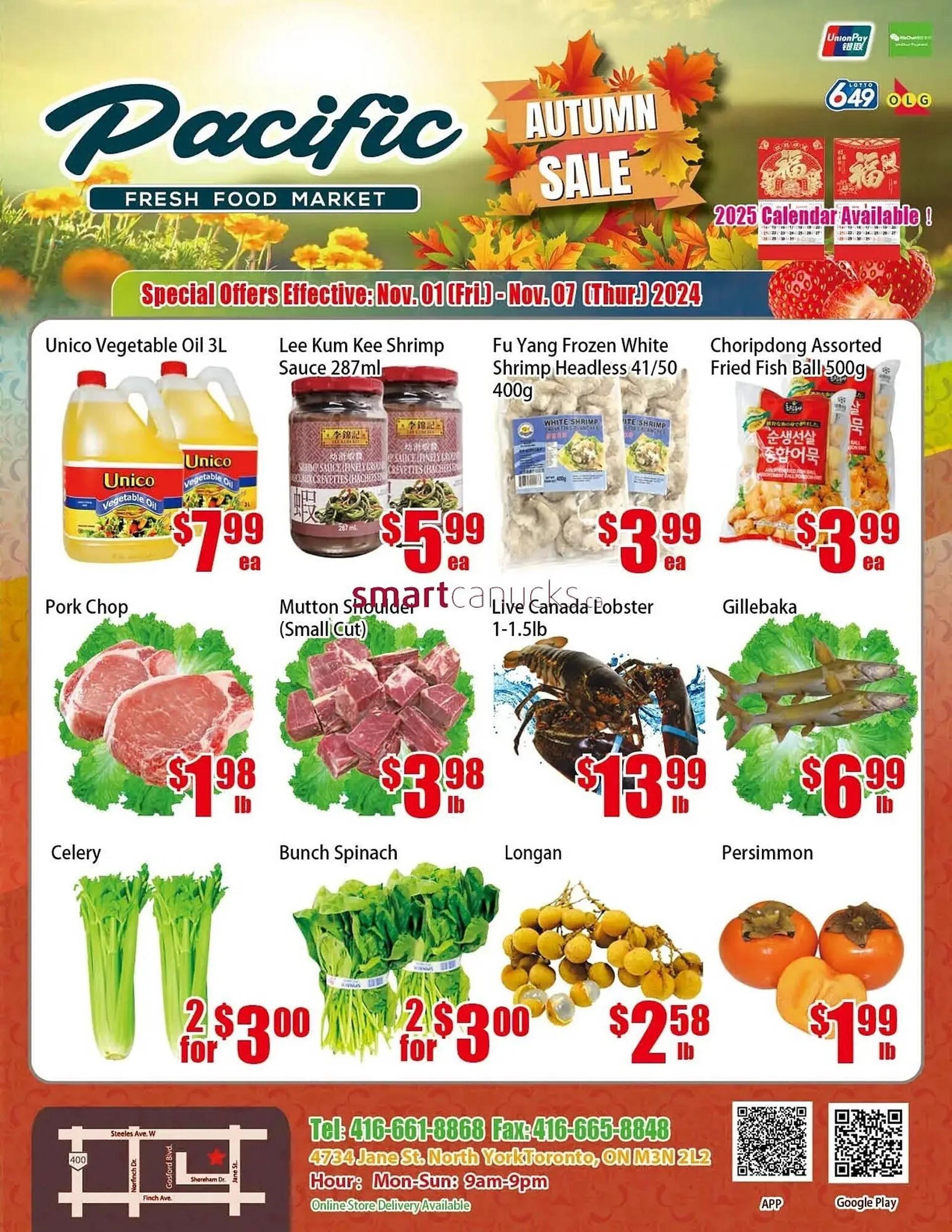 New Pacific Supermarket flyer - 1