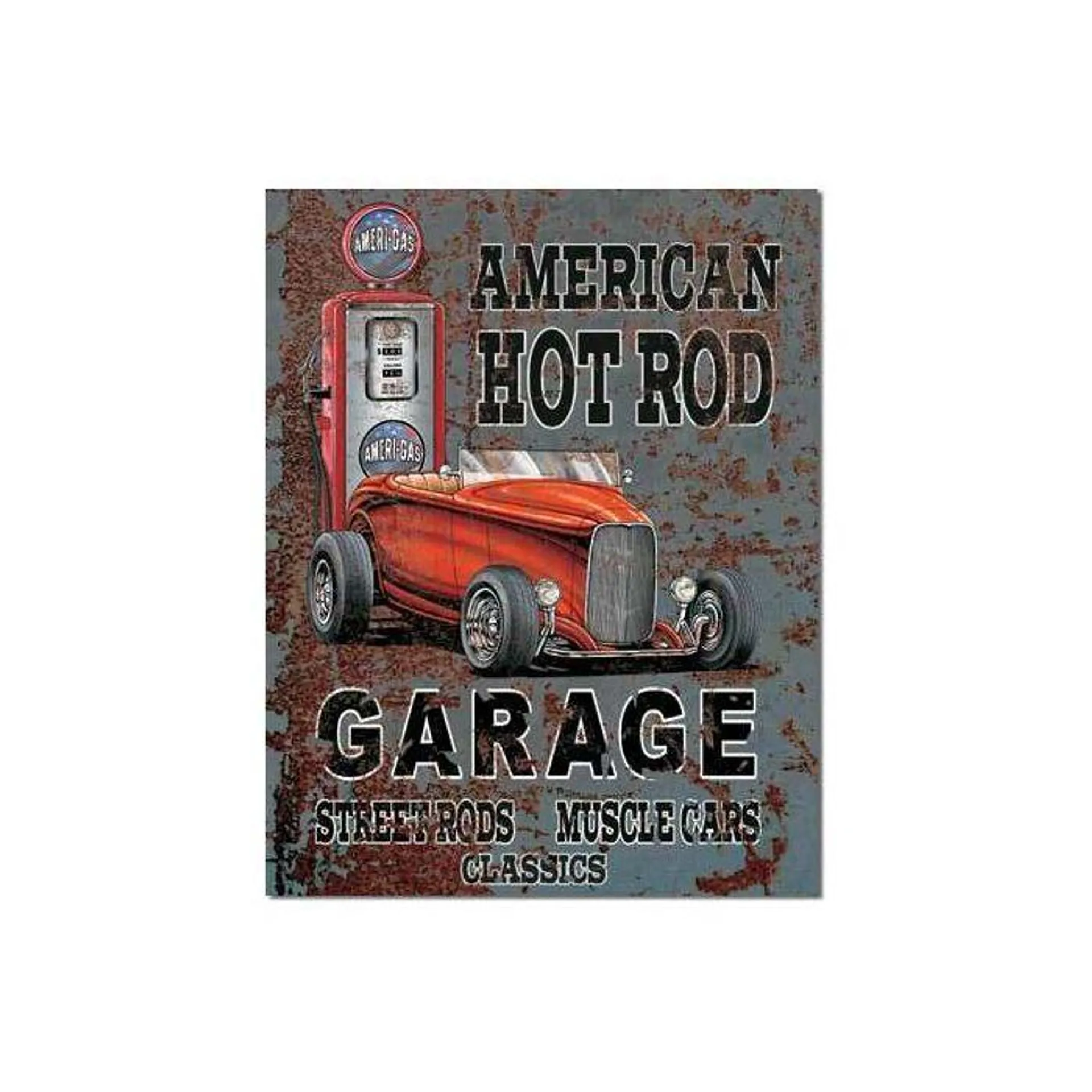 American Hot Rod Tin Sign