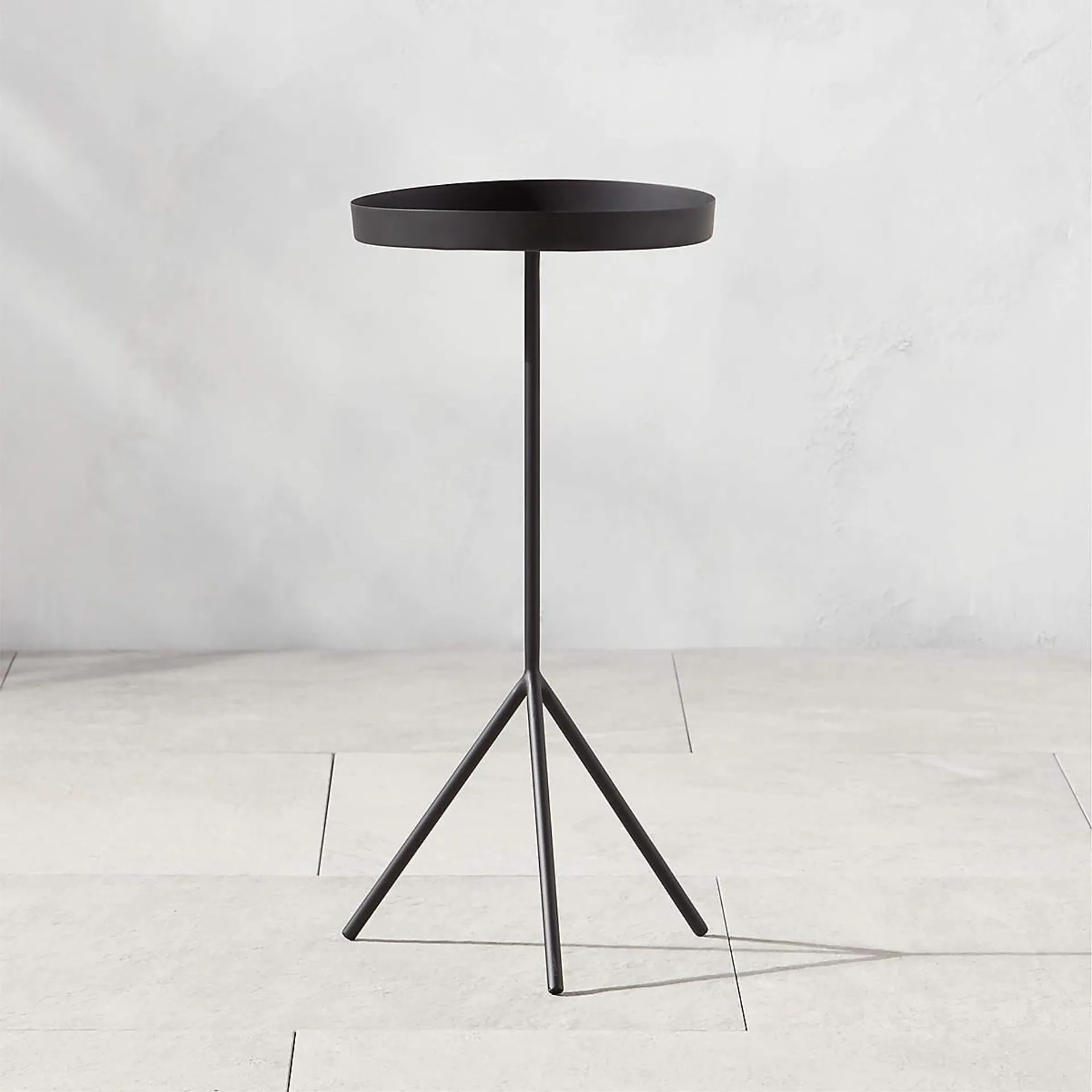 Pavilion Black Cocktail Table/Plant Stand 21.5" by Paul McCobb