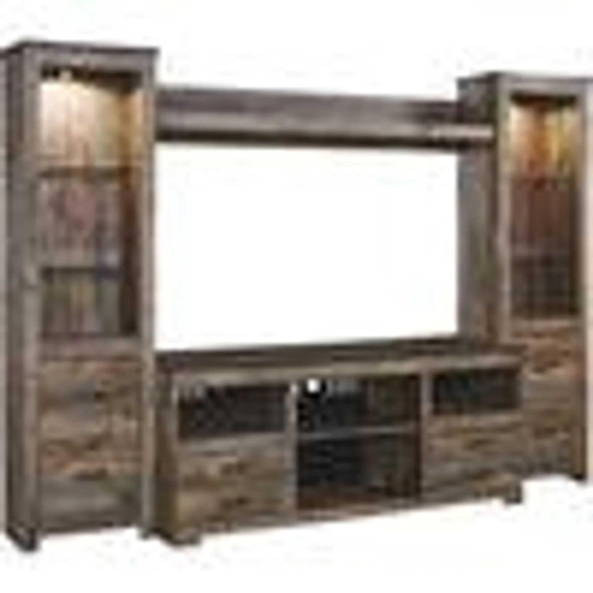 Trinell 4 Piece Entertainment Unit - Brown