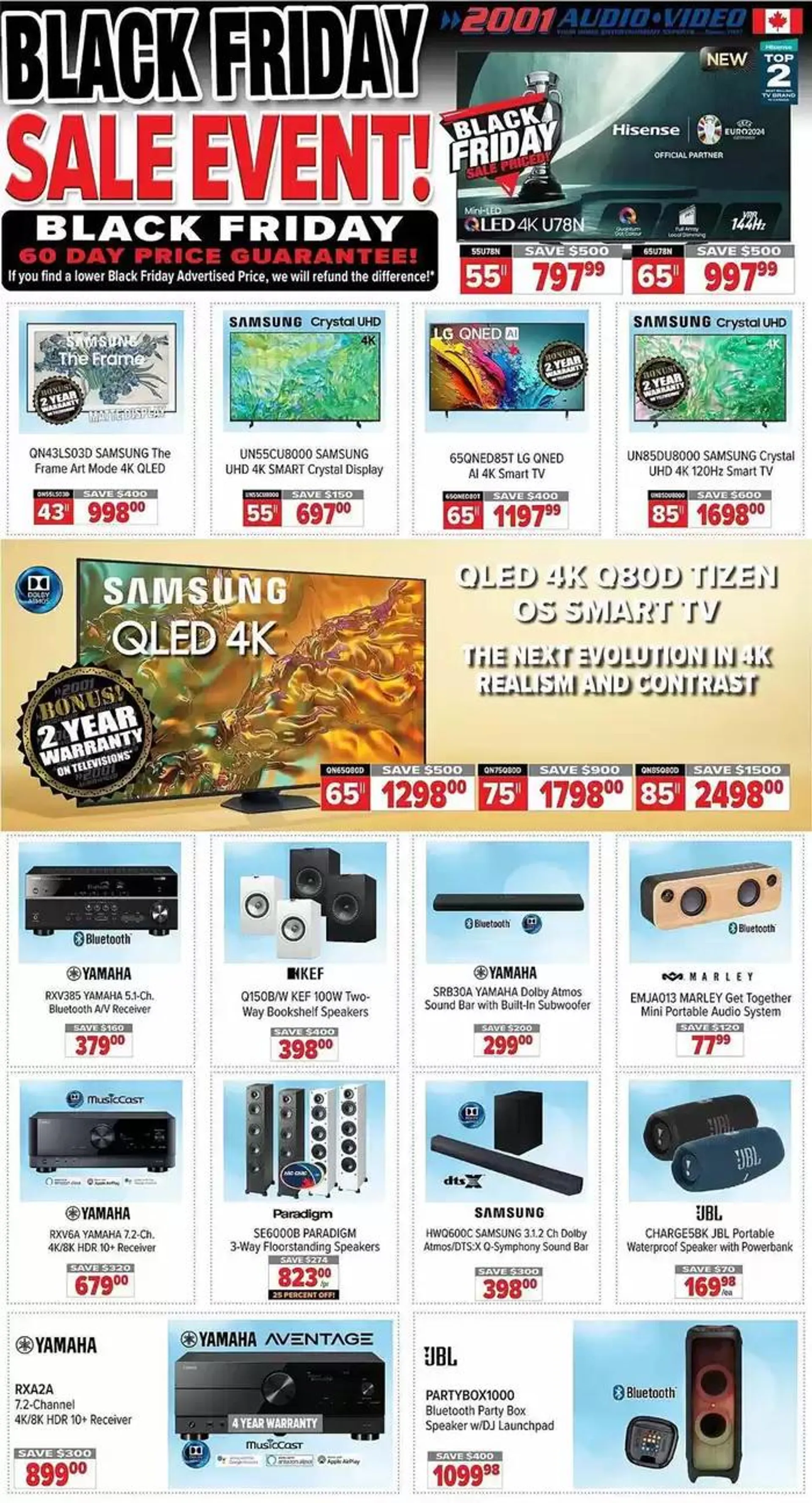 2001 Audio Video weekly flyer - 1