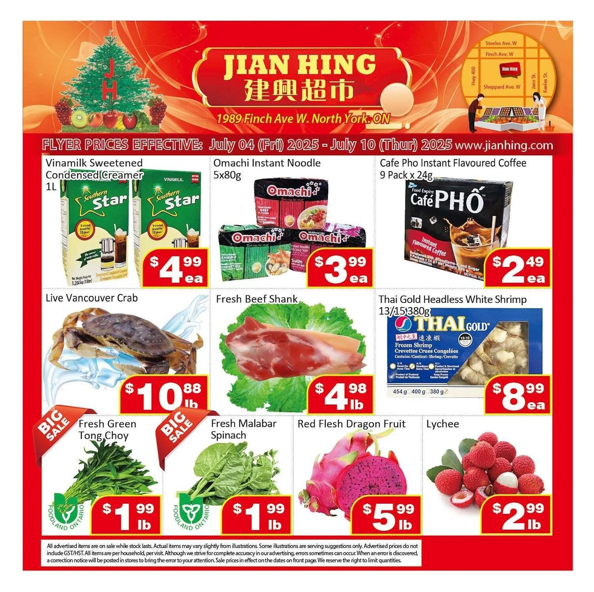 Jian Hing Supermarket flyer from July 4 to July 10 2025 - flyer page 1