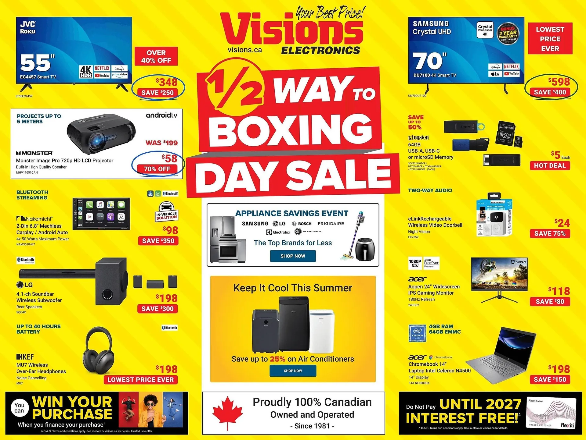 Visions Electronics flyer from June 20 to June 26 2025 - flyer page 1