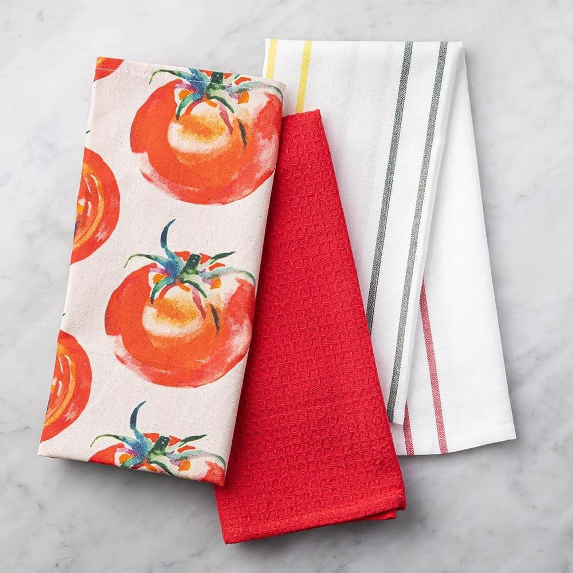 Harman Combo 'Market Tomato' Cotton Kitchen Towel - Set of 3