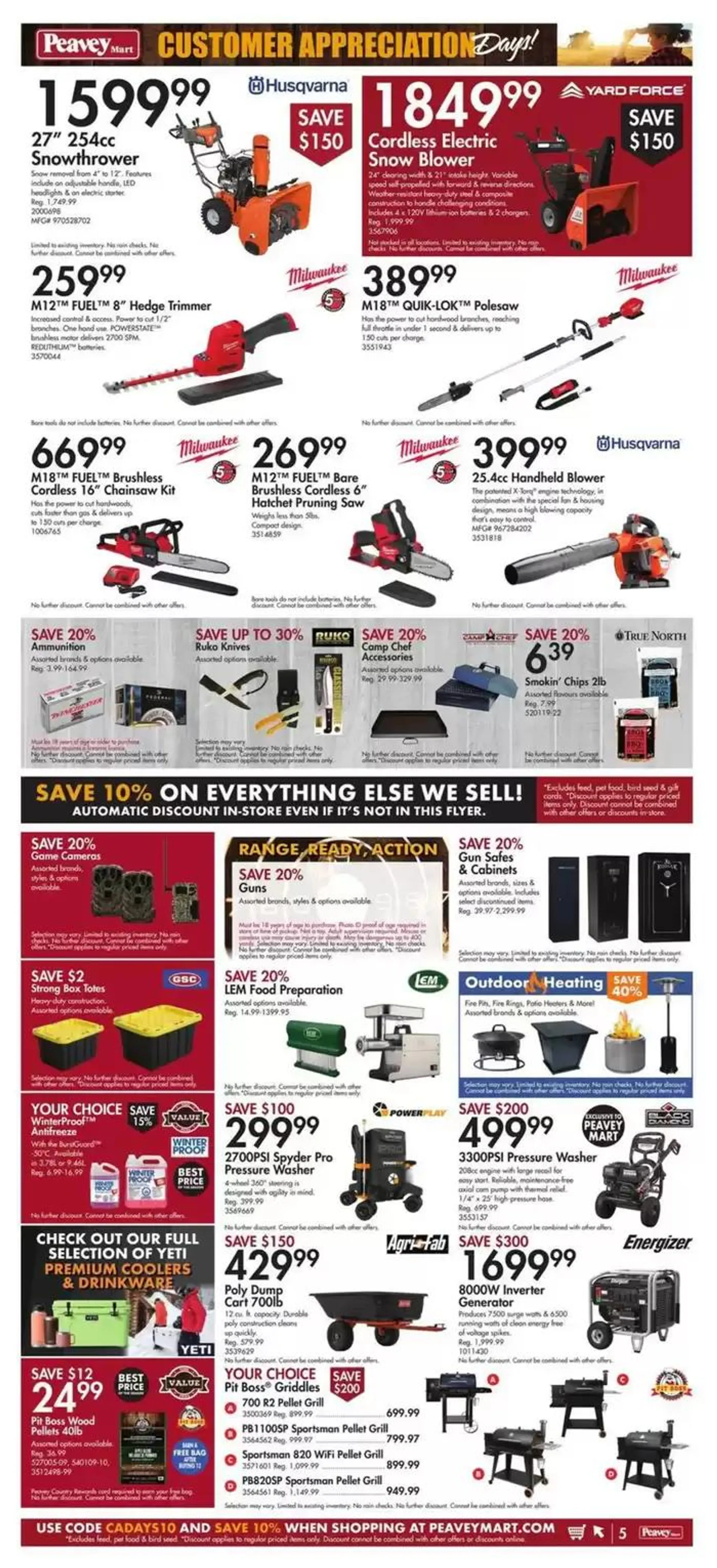 Customer Apreciation Days from October 4 to October 10 2024 - flyer page 6