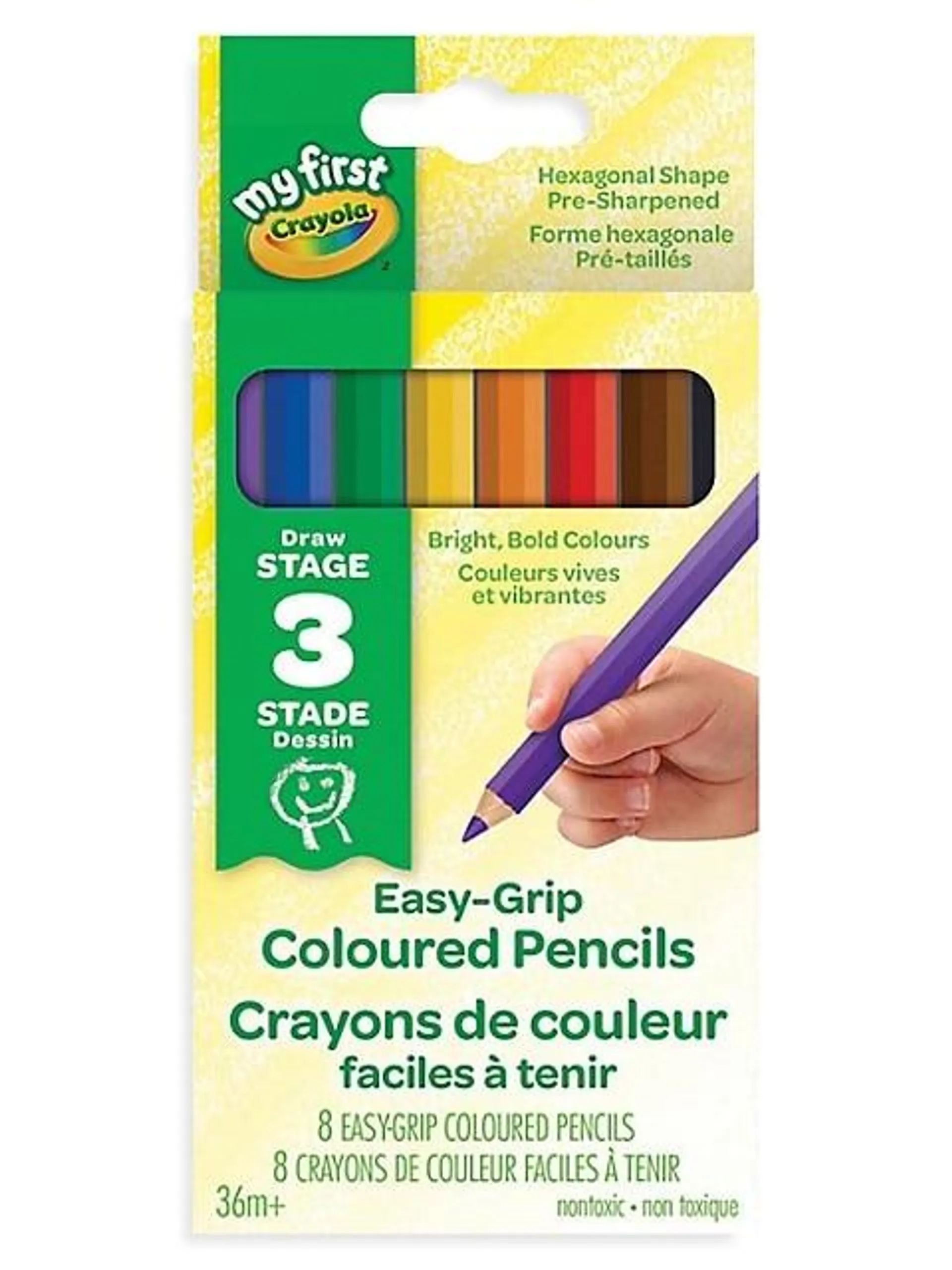 Young Artists -Piece Easy-Grip Coloured Pencil Set