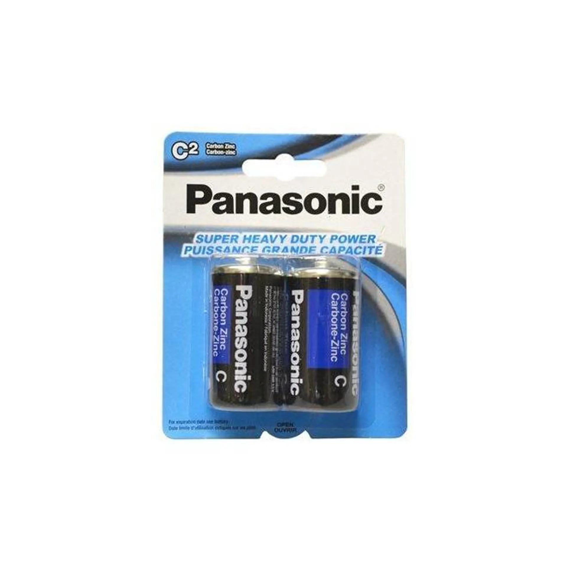 Heavy-duty "C" Batteries - Panasonic® - 2/pack