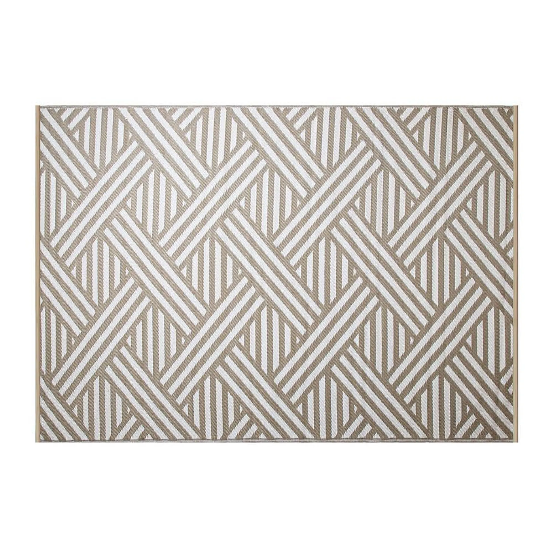 KSP Outdoor 'Cochem Cement' All Season Mat (White/Beige)