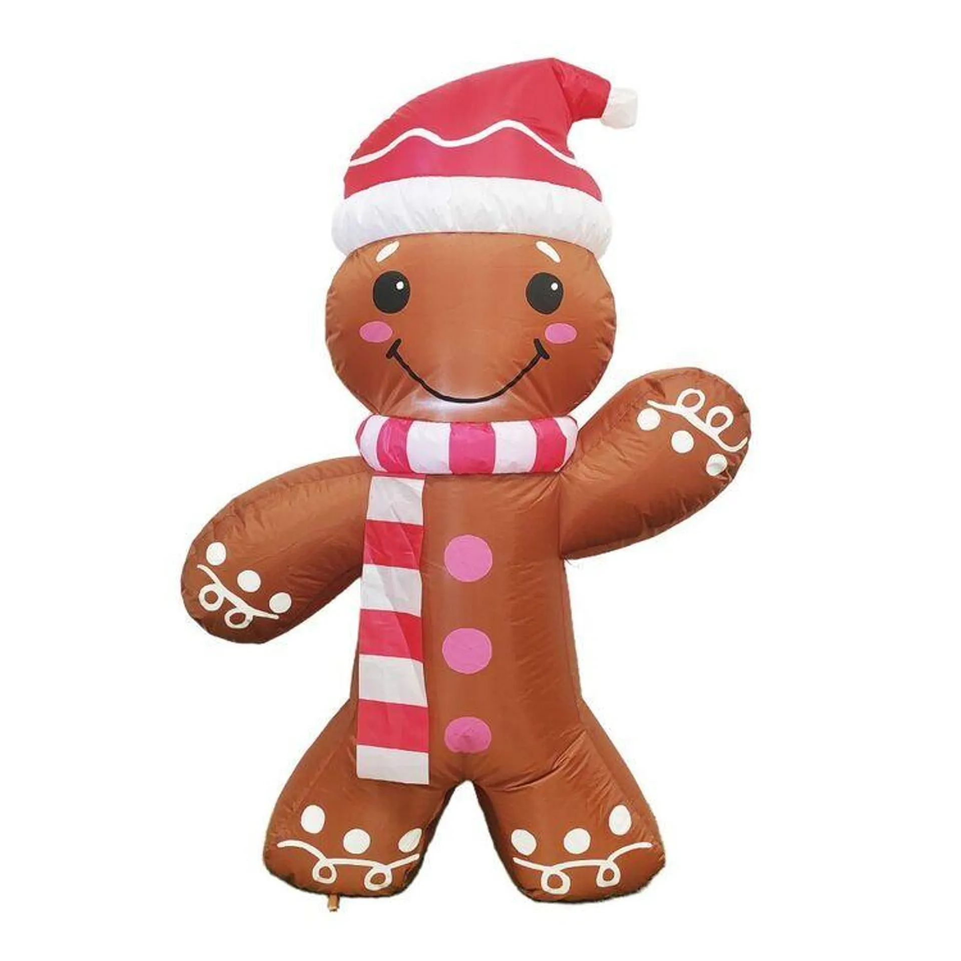 Jolly & Joy 1.2 m Inflatable Christmas Gingerbread Man Brown 1.2 m