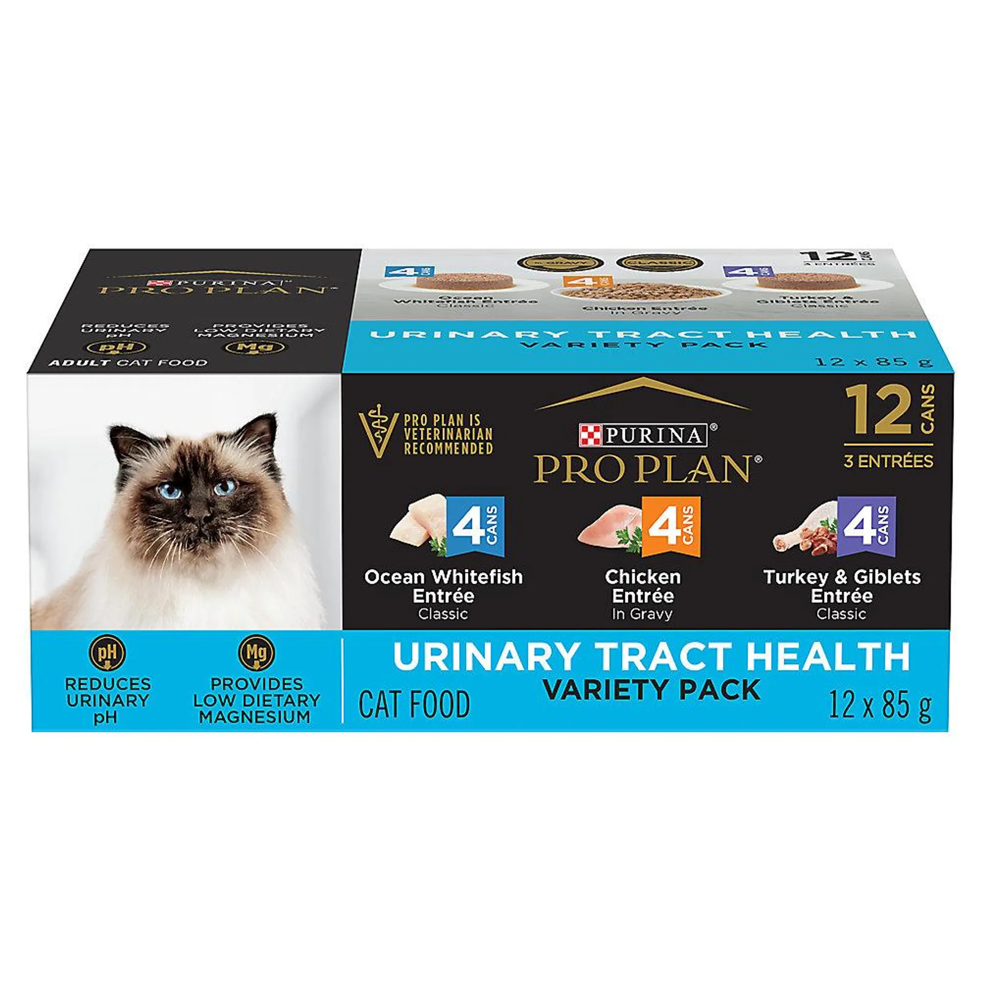 Purina Pro Plan Specialized Urinary Tract Health Oceanfish, Chicken, Turkey, Wet Cat Food 12 count